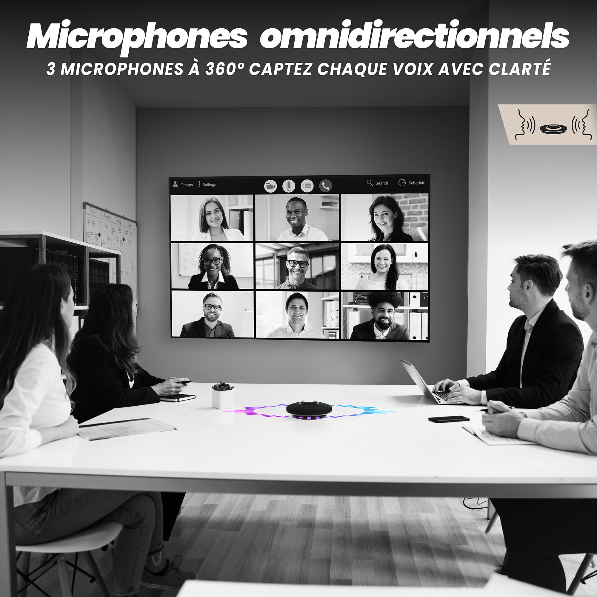 TNB High-quality Professional Wireless Speaker Bluetooth or Wired USB-A/USB-C Connection FULL DUPLEX Technology