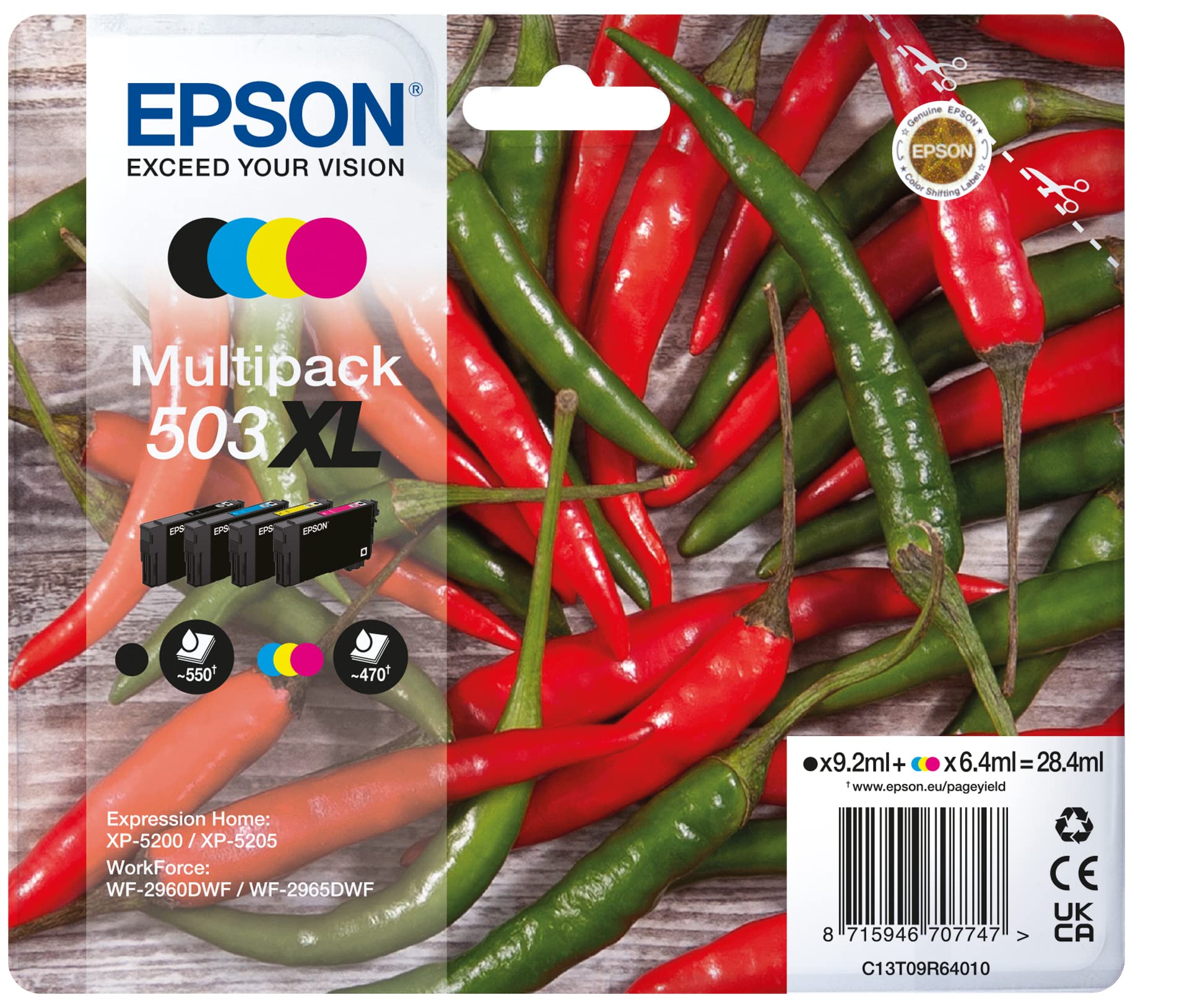 EPSON 1LB Multipack 4colours 503XL Ink