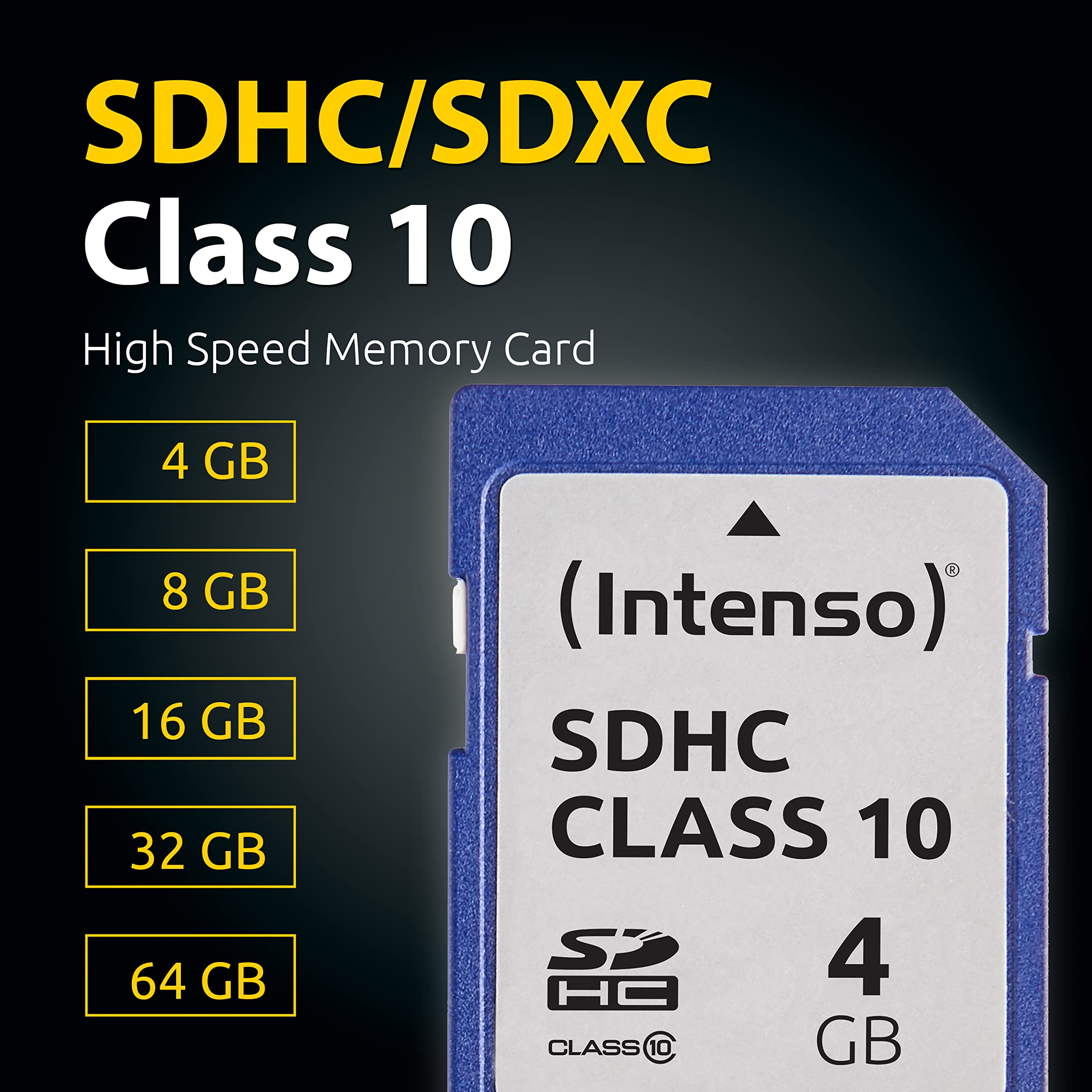 INTENSO Carte SDHC Class 10 - 4 Go