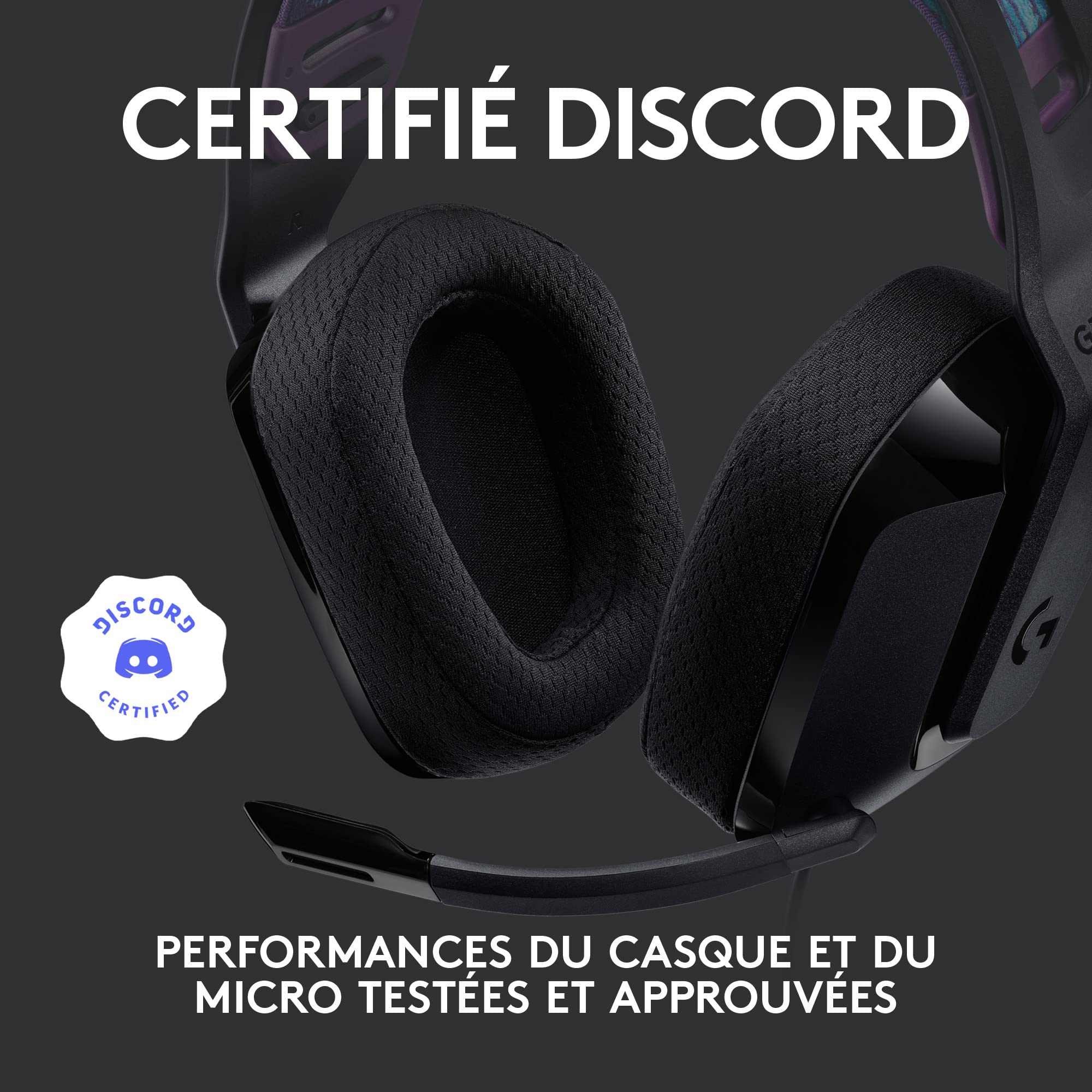 LOGITECH G G535 LIGHTSPEED Wireless Gaming Headset Headset full size LIGHTSPEED wireless black Discord Certified