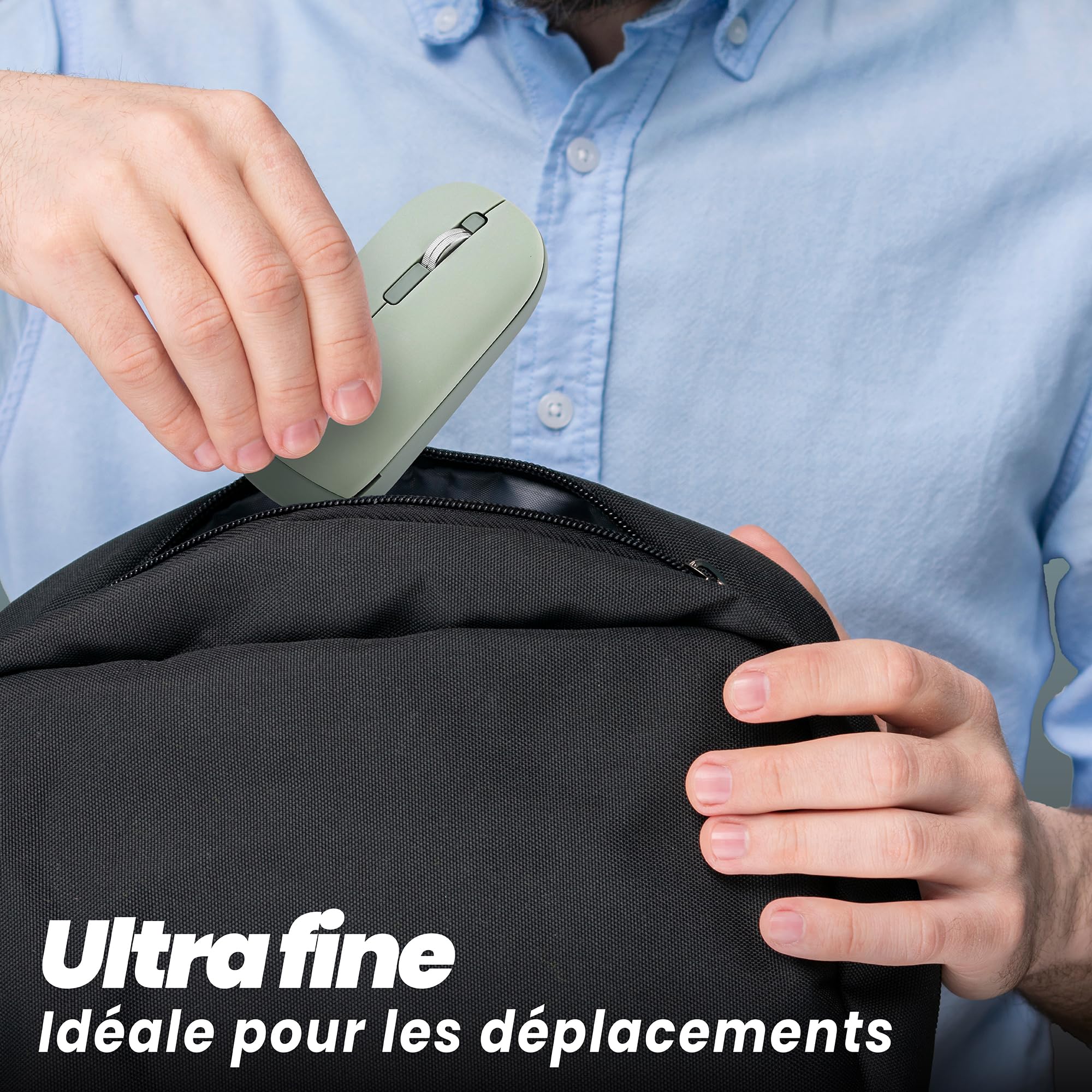 TNB COLOR - Souris sans fil double mode de connexion - vert