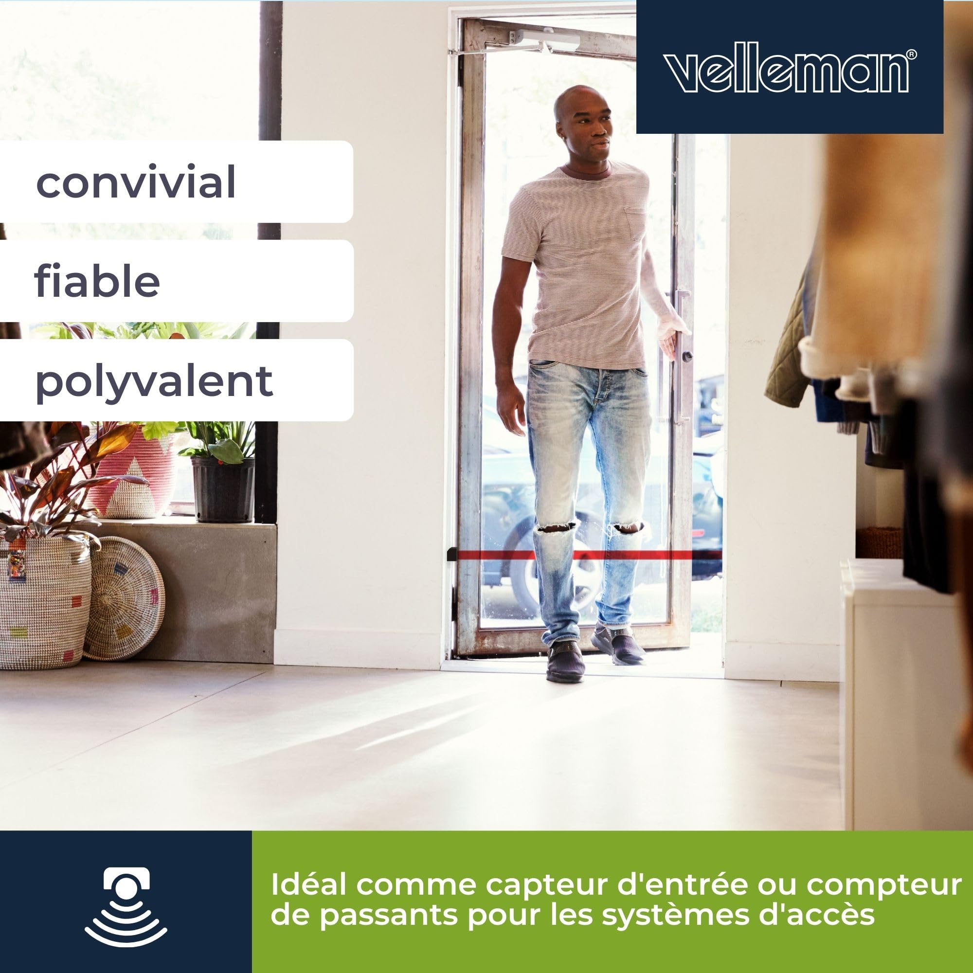 Detecteur de passage infra-rouge avec sonnerie
