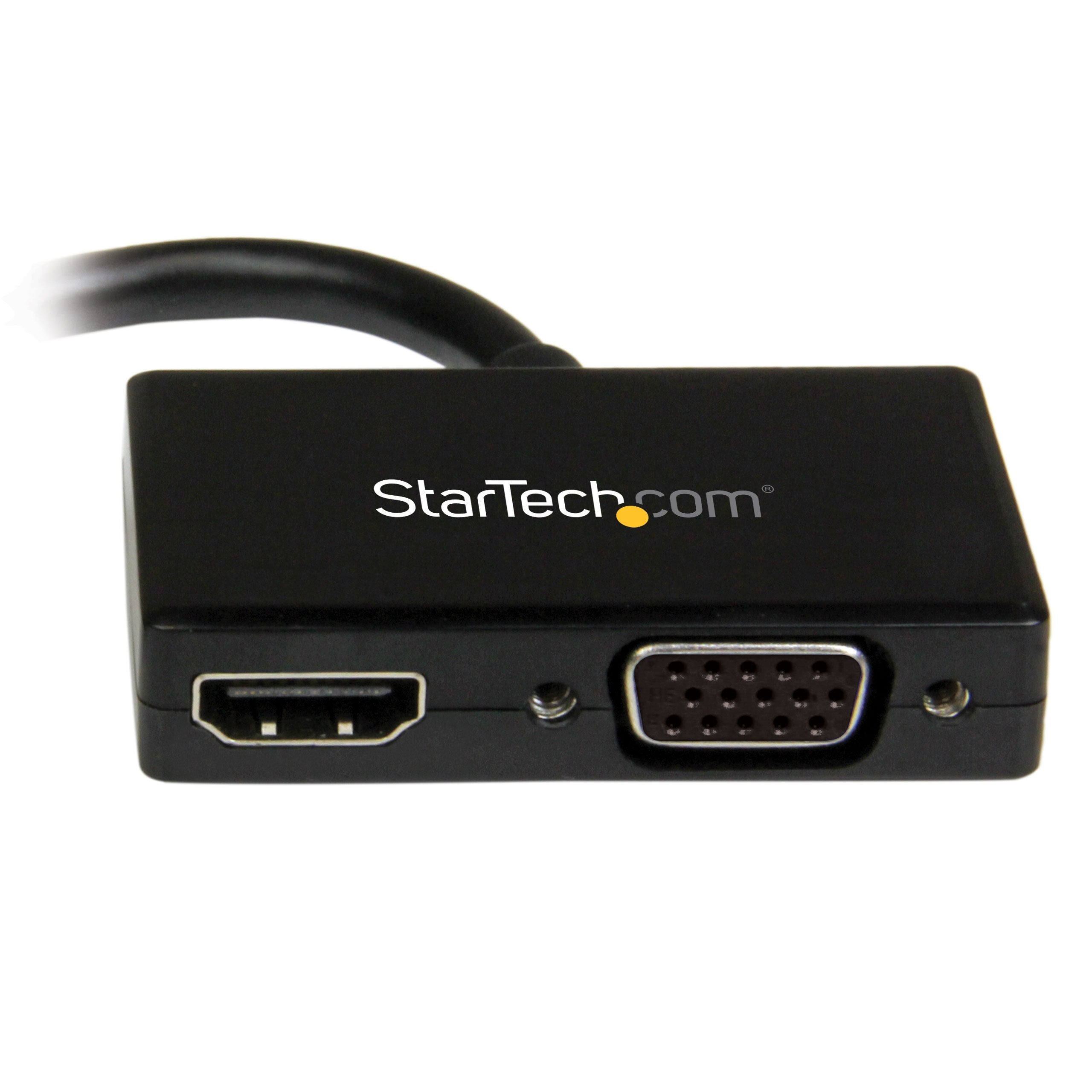 Travel A/V adapter: mDP to VGA/HDMI