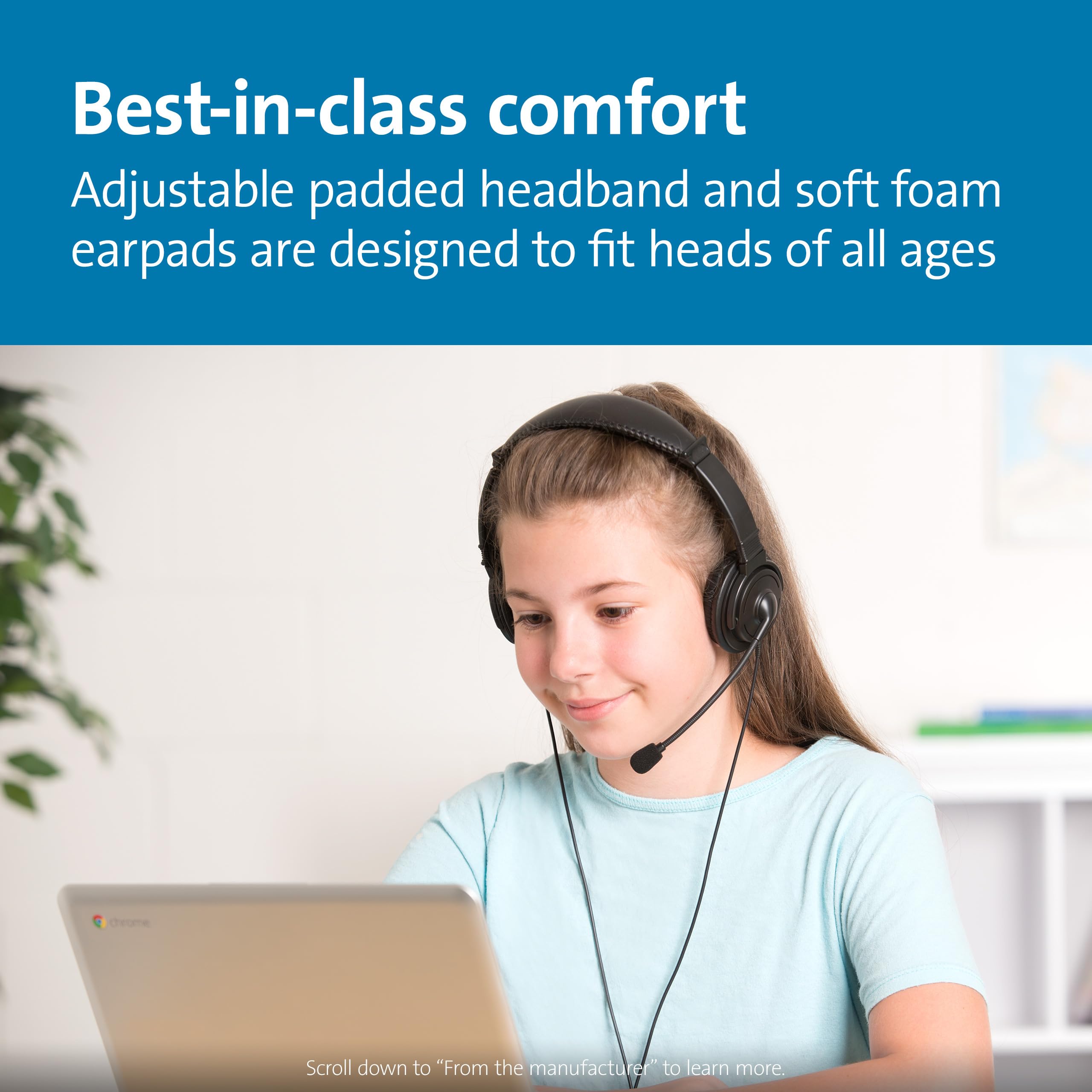 USB Hi-Fi Headphones with Mic