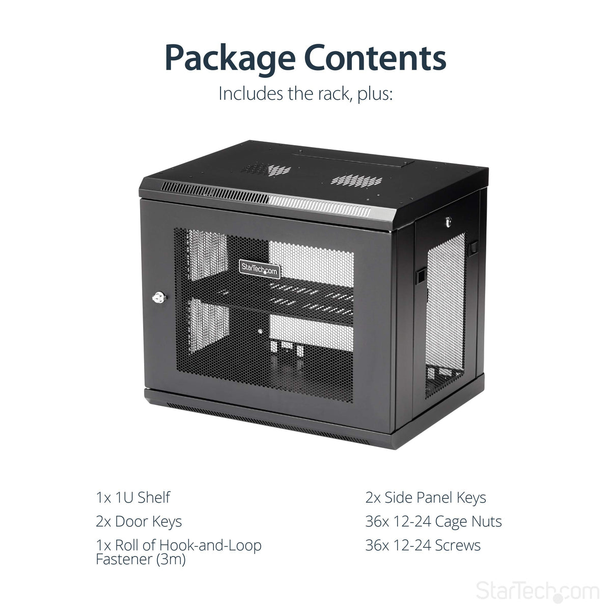 9U Wall-Mount Rack - 17 in. Deep
