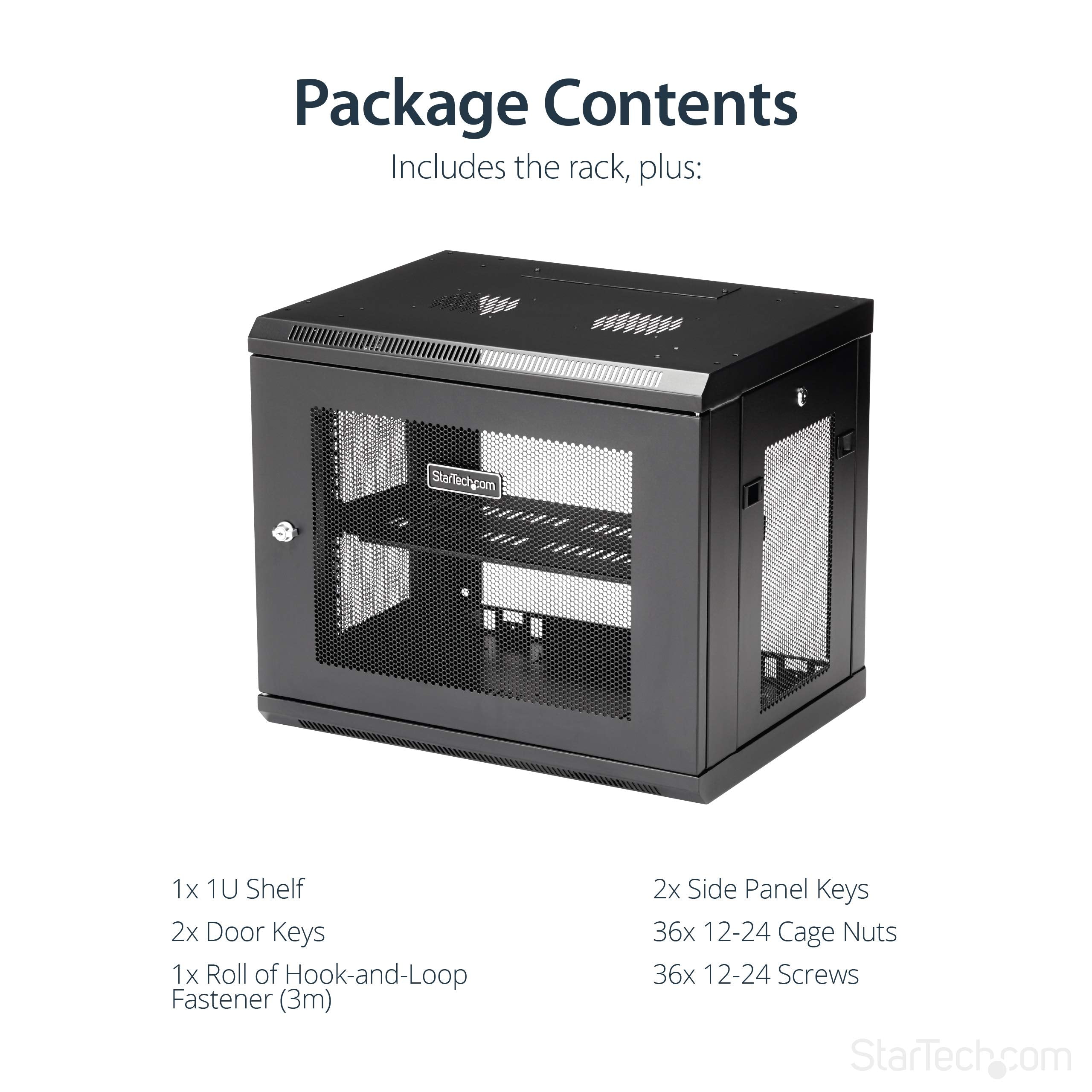 9U Wall-Mount Rack - 17 in. Deep