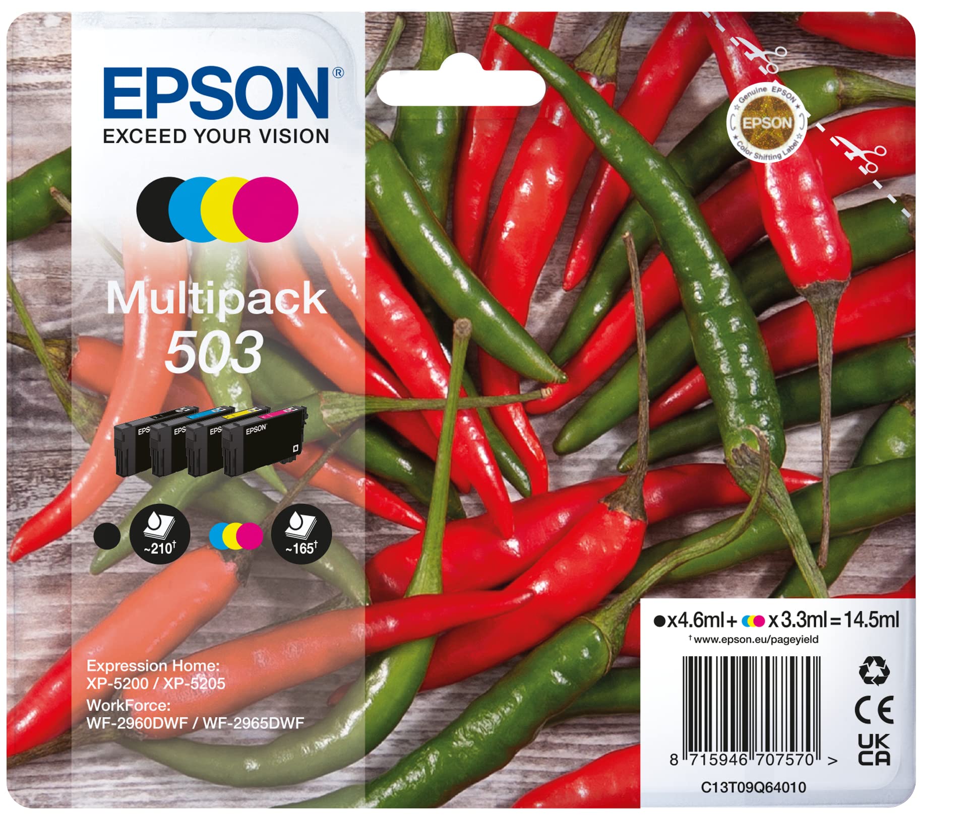 EPSON 1LB Multipack 4colours 503 Ink w/s