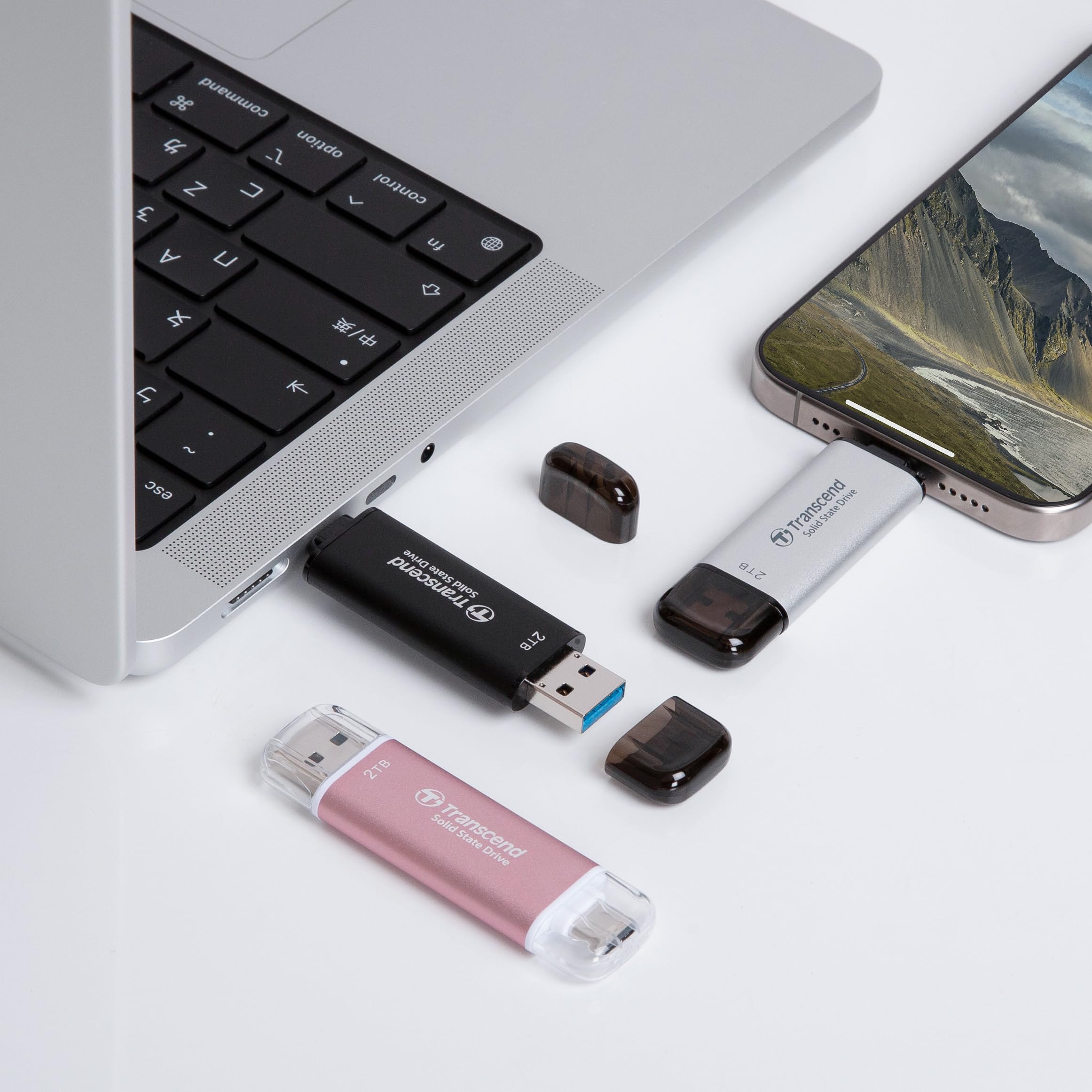 TRANSCEND ESD310C 256Go External SSD USB 10Gbps Type C/A
