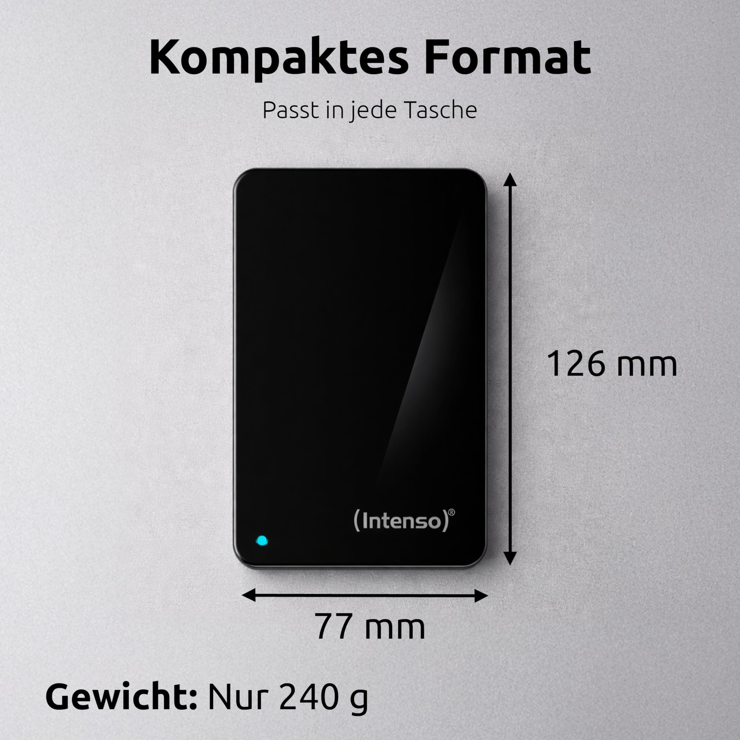 INTENSO Disque Dur Externe 2.5" Memory Case USB 3.0 - 4 To Noir