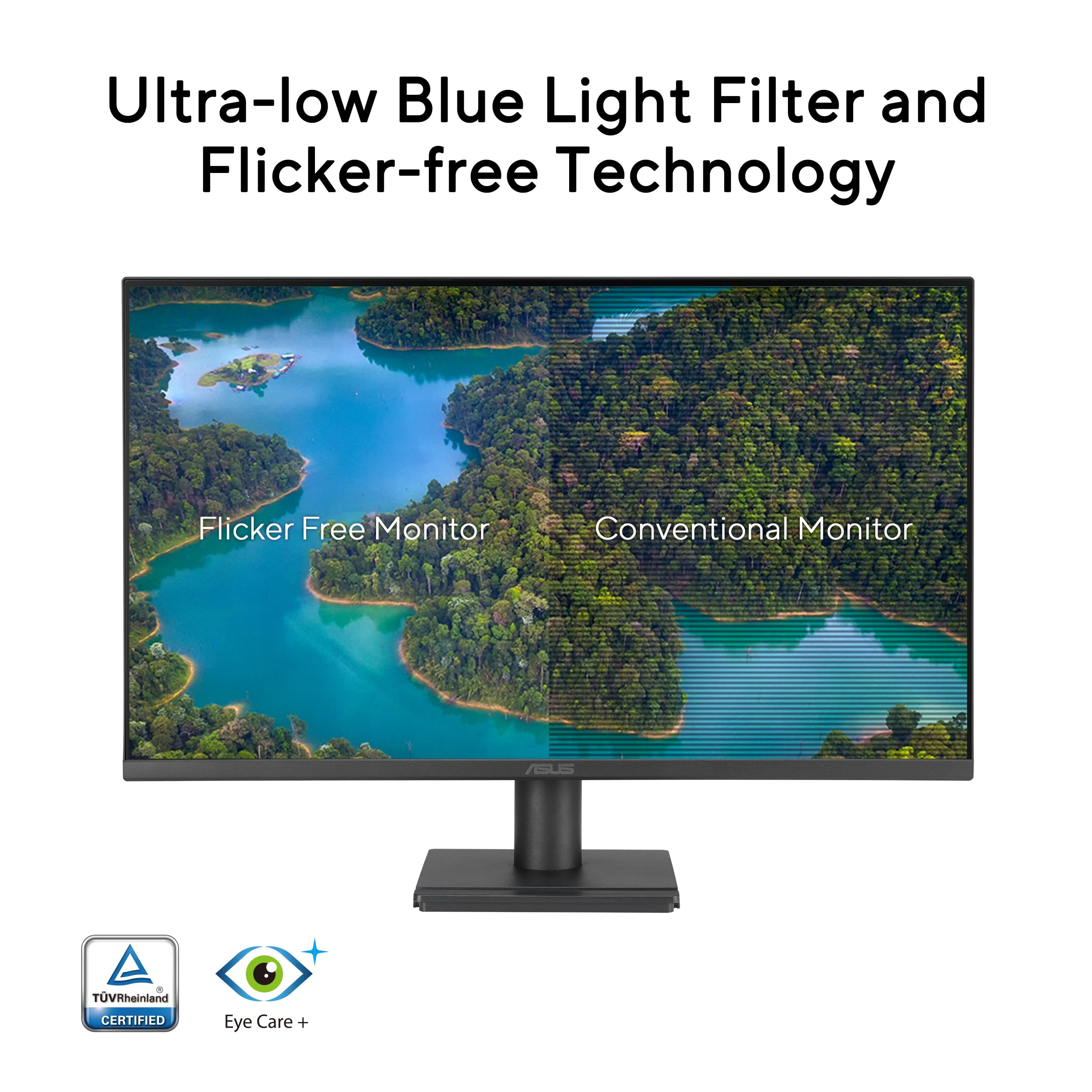 ASUS VA249QG Eye Care Gaming Monitor 23.8p IPS WLED FHD 16:9 120Hz 300cd/m2 1ms D-Sub HDMI DP 2x2W Speakers