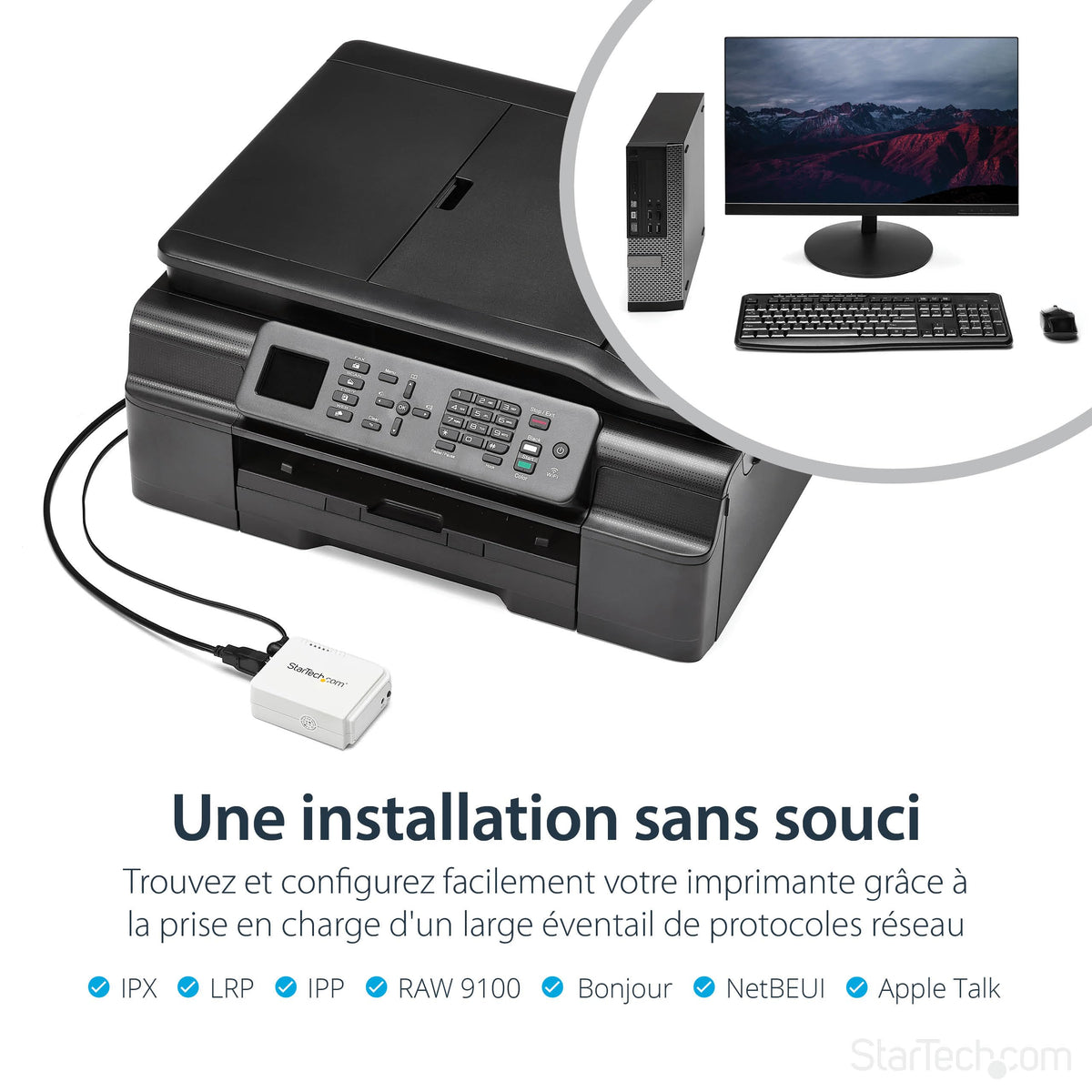 1 Port USB Wireless N Print Server