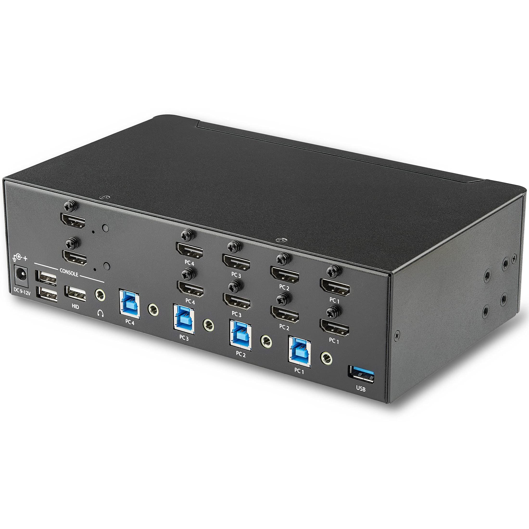 KVM Switch/USB Hub4 Dual Monitor Display