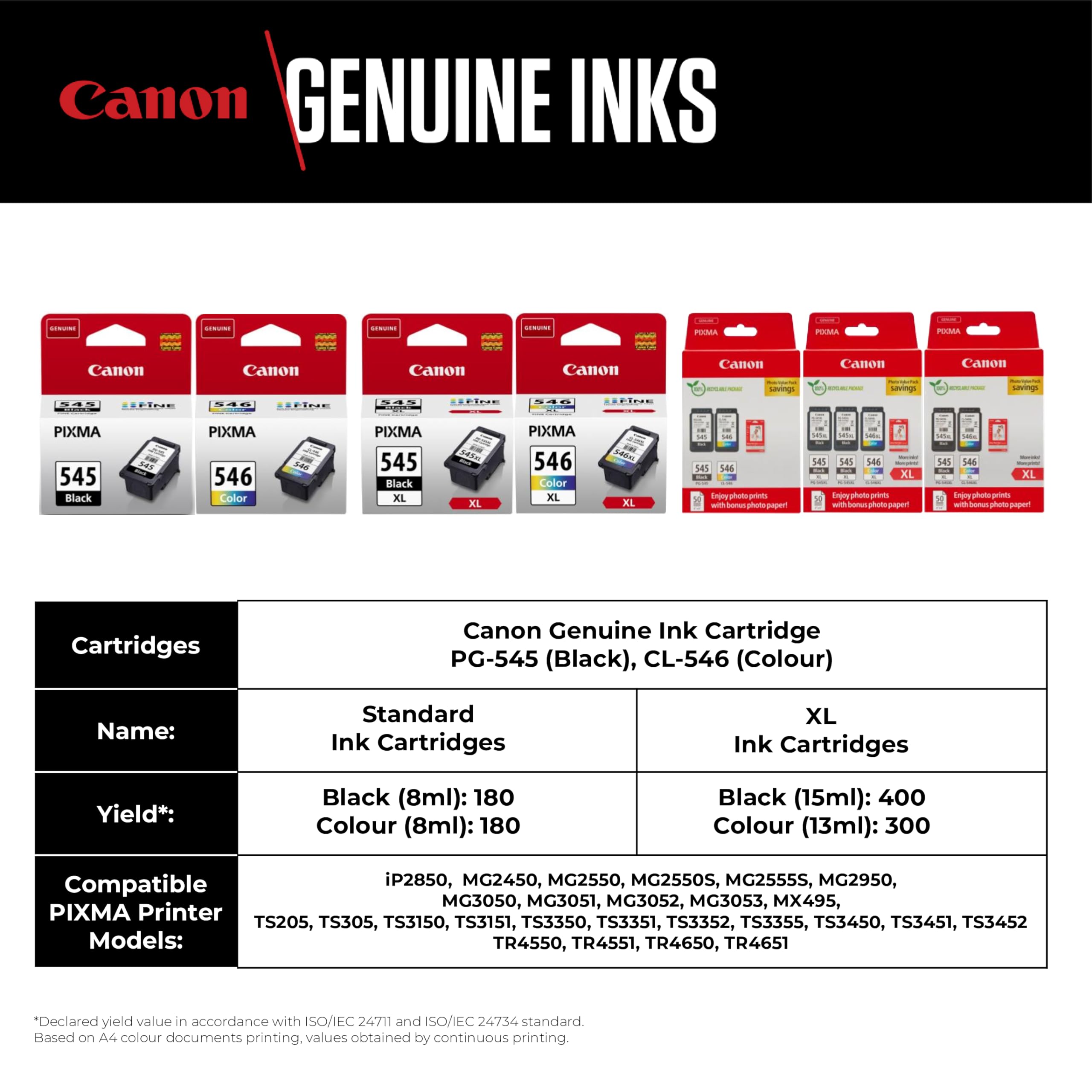 CANON PG-545XL/CL-546 MULTI Ink Cartridge
