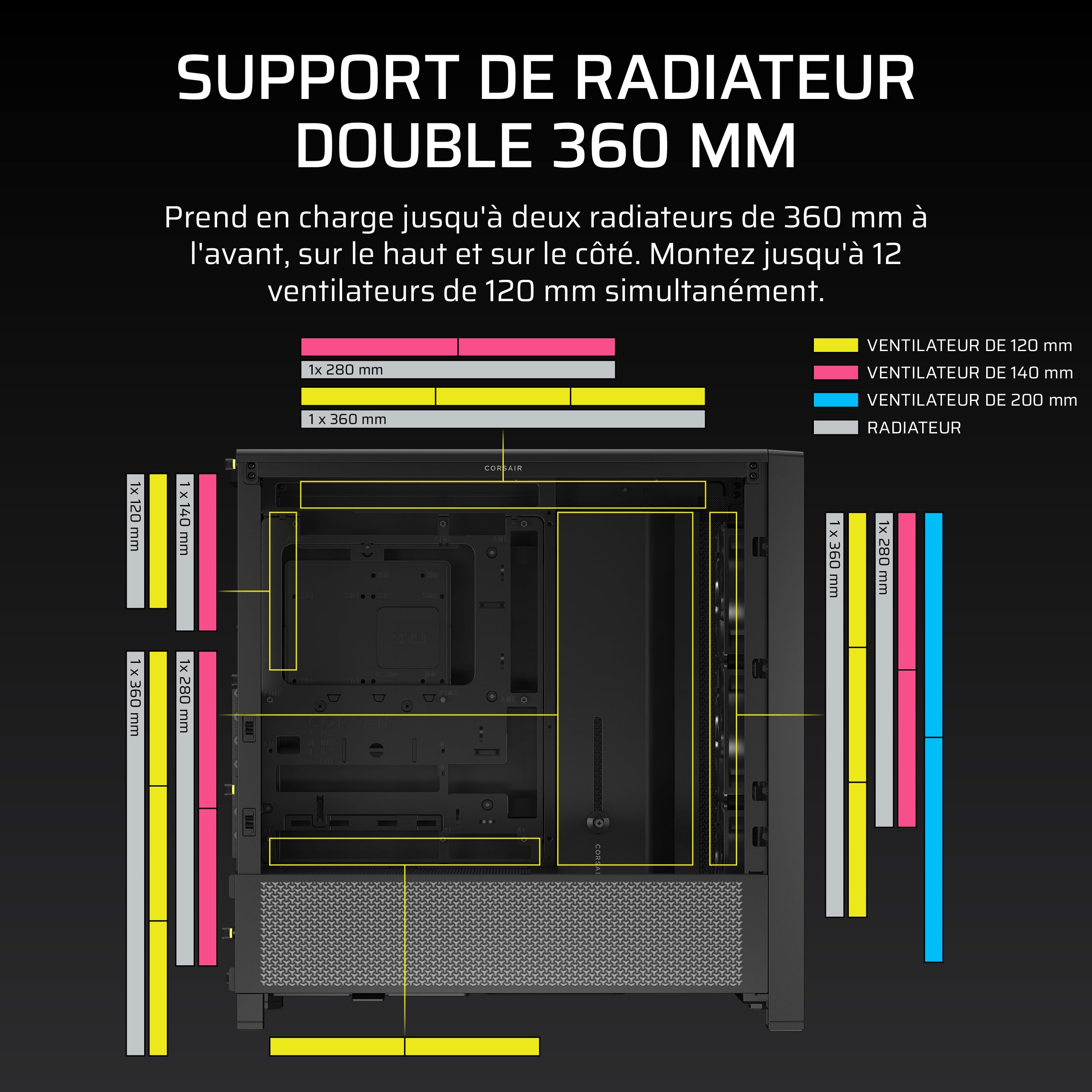 Corsair FRAME 4000D RS Midi Tower Noir