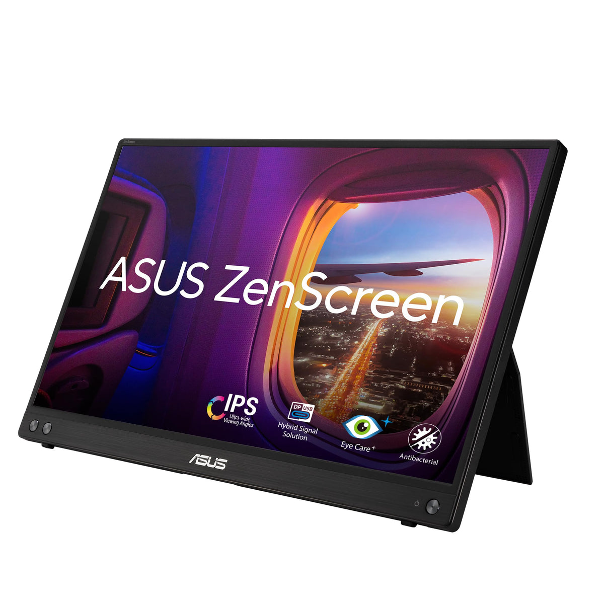 ASUS ZenScreen MB16ACV Portable USB Monitor 15.6p Full HD IPS Hybrid Signal Solution USB Type-C Flicker Free Blue Light Filter