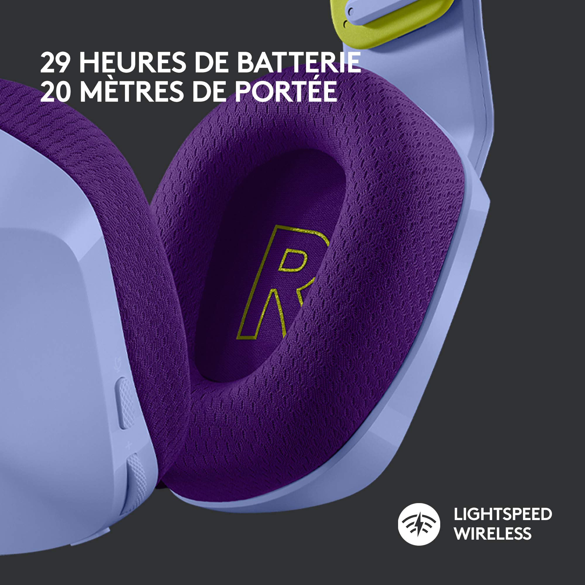 LOGITECH G G733 LIGHTSPEED Wireless RGB Gaming Headset Headset full size 2.4 GHz wireless lilac