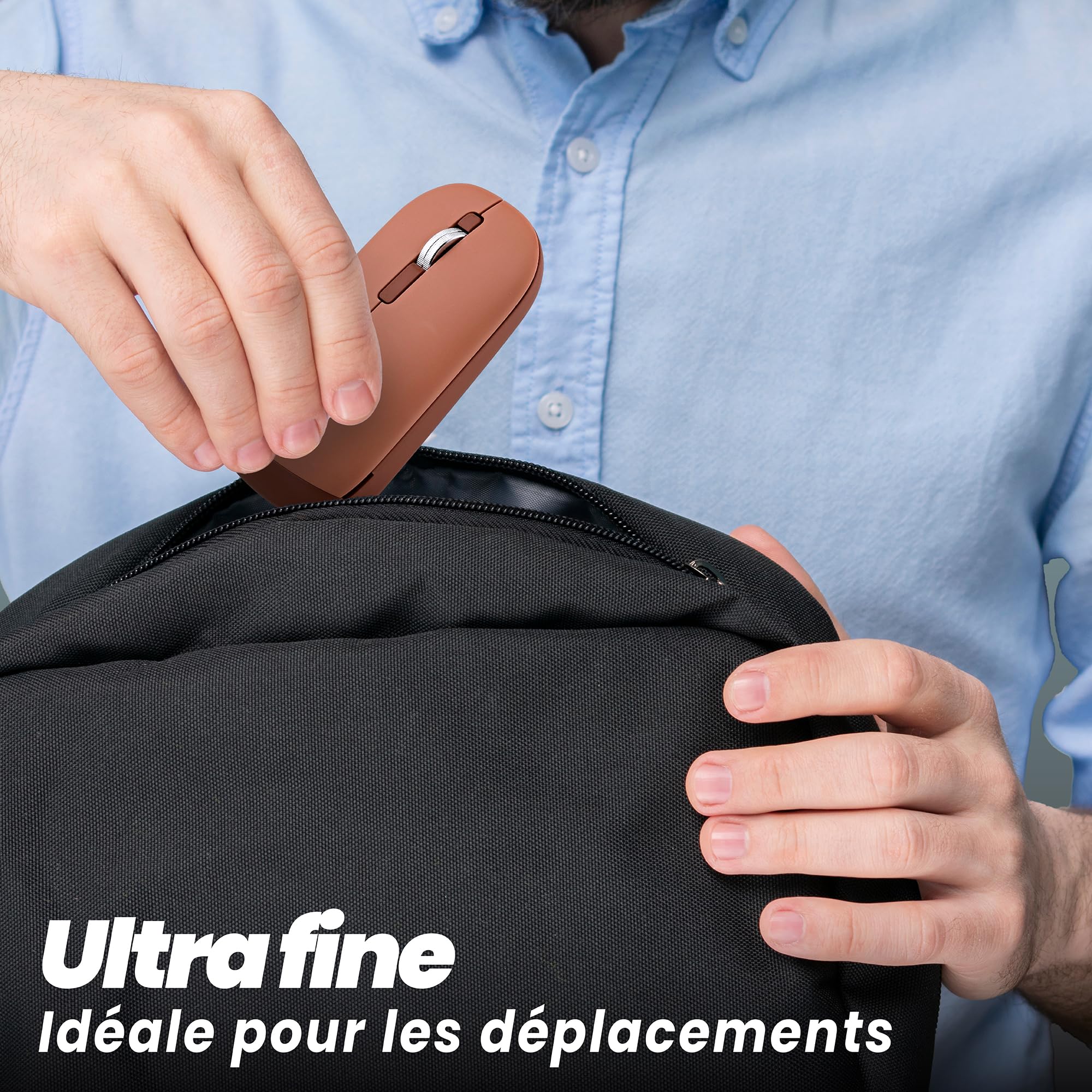 TNB COLOR - Souris sans fil double mode de connexion - rouge