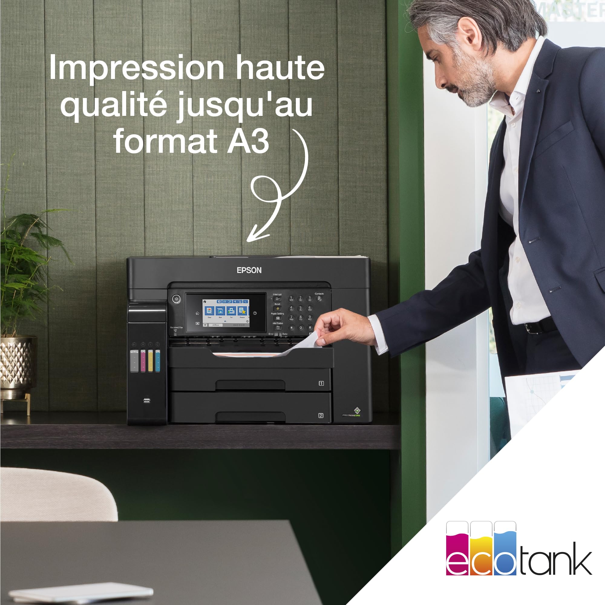 EPSON EcoTank ET-16655 MFP colour inkjet ITS A3 25ppm Print 550sheets USB LAN Wi-Fi Black