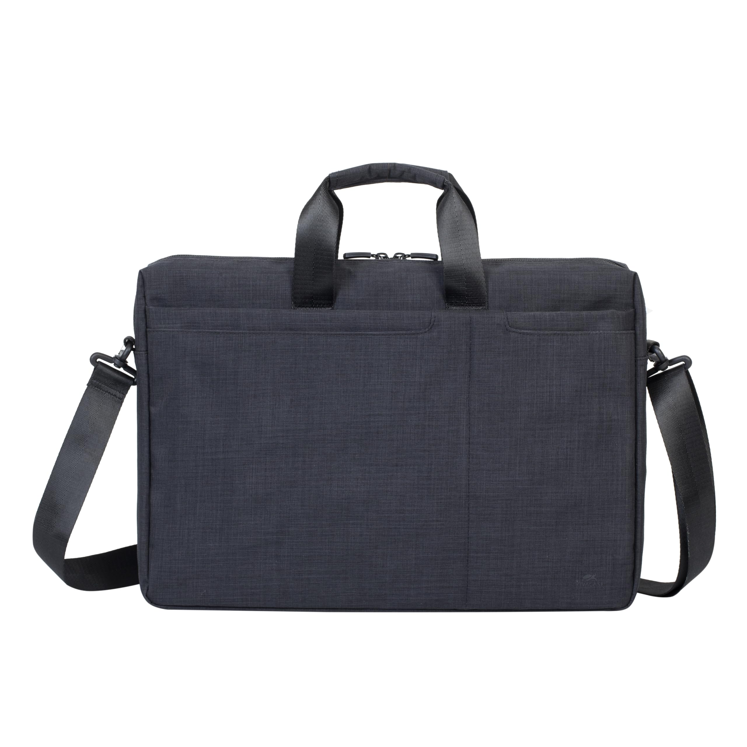 Sacoche business 5 poches 17.3", Polyester ECO  noir chambré
