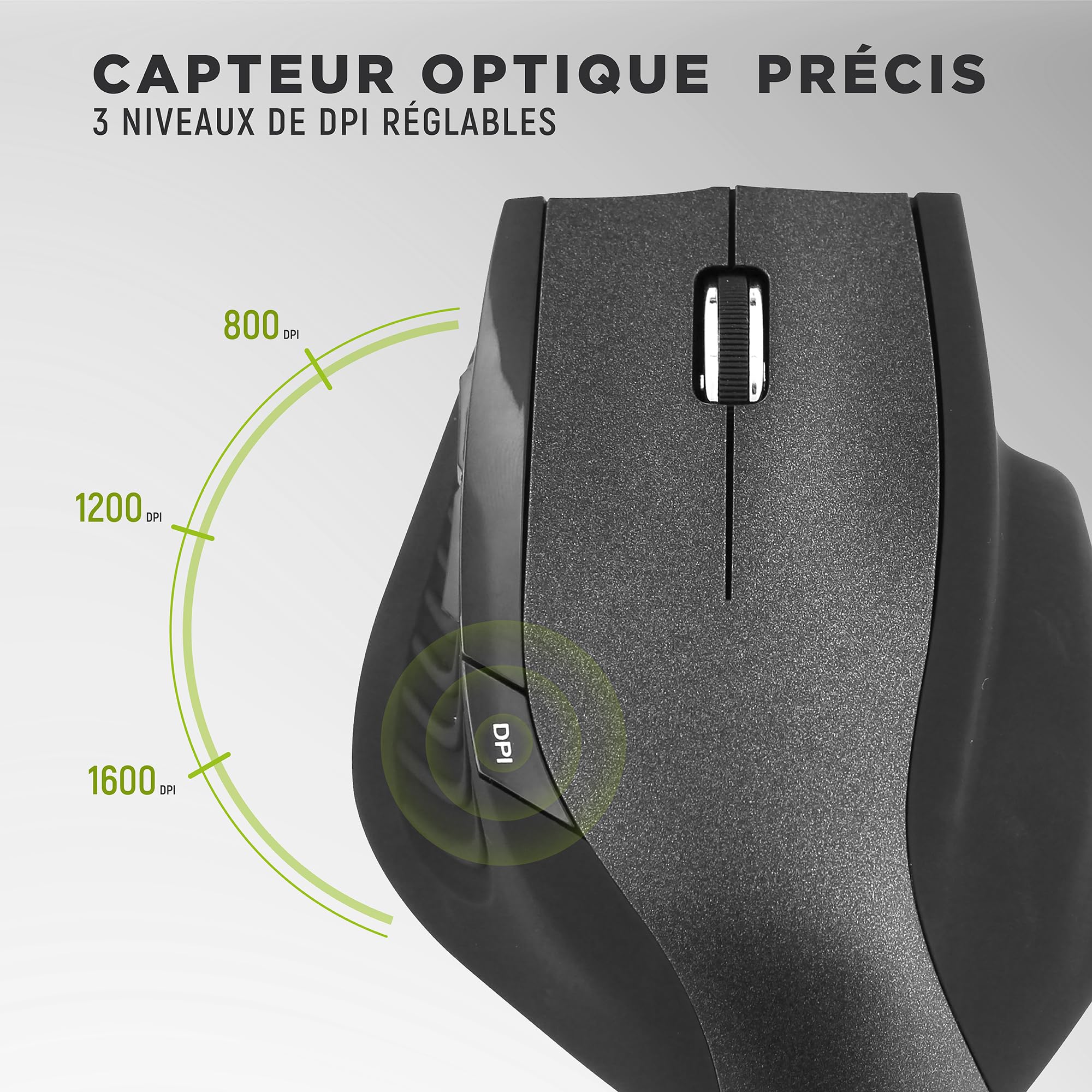 TNB ERGO Line Ergonomic Wireless Mouse Optimized Design For Comfortable Use