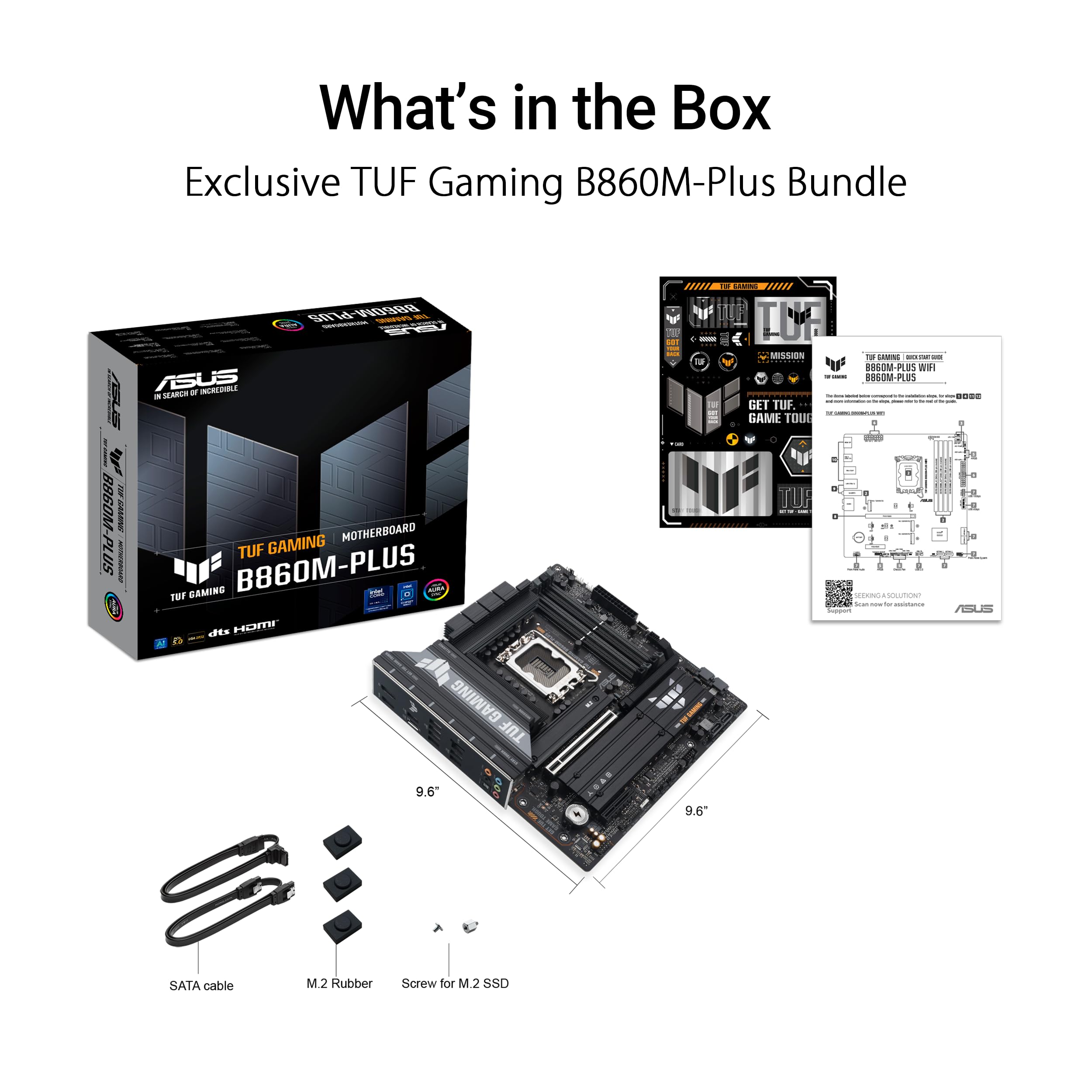 ASUS TUF GAMING B860M-PLUS LGA1851 DDR5 micro ATX MB 1xHDMI 1xDP 3xM.2 4xSATA