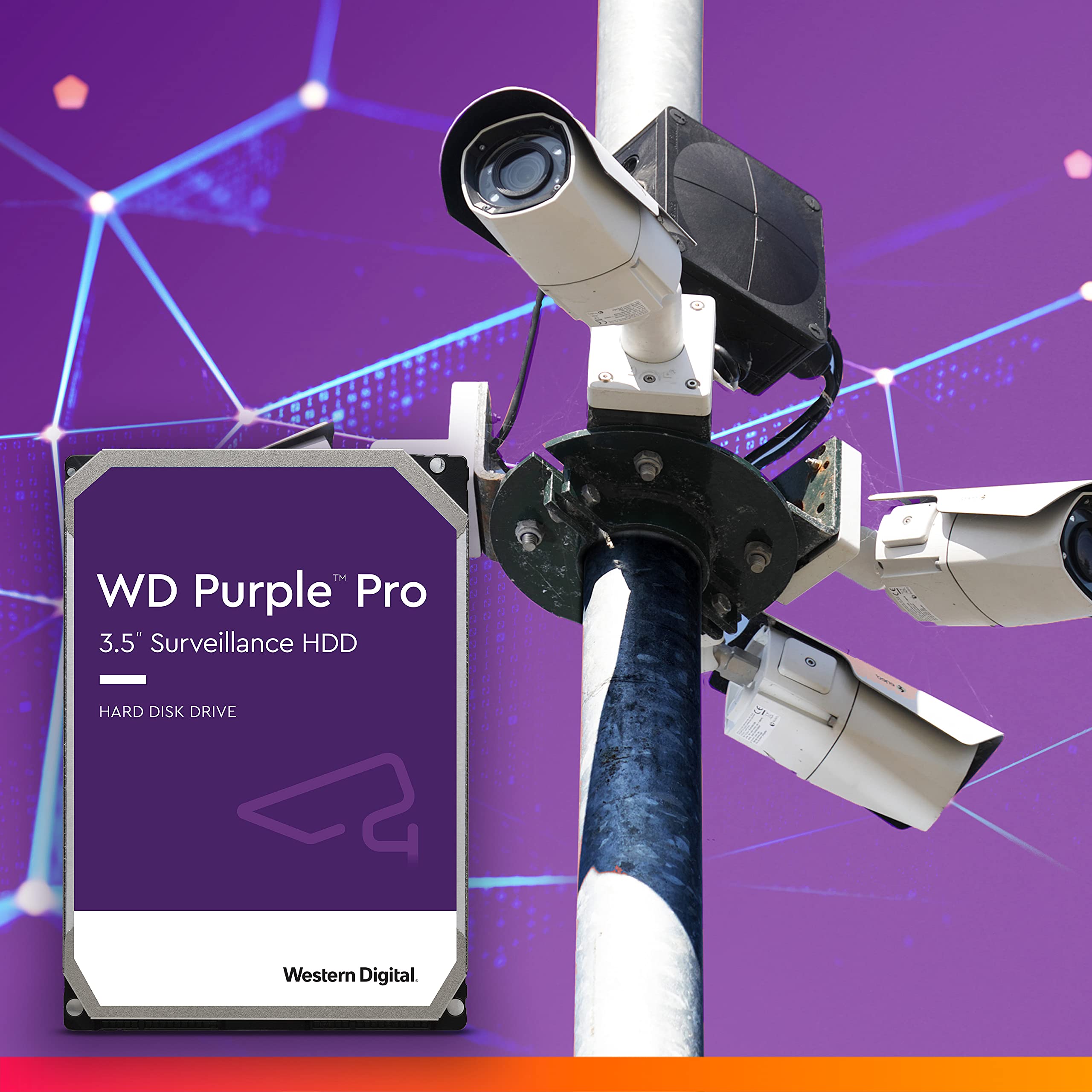 WD Purple Pro 18To SATA 6Gb/s HDD 3.5p internal 7200tpm 512Mo Cache 24x7 Bulk