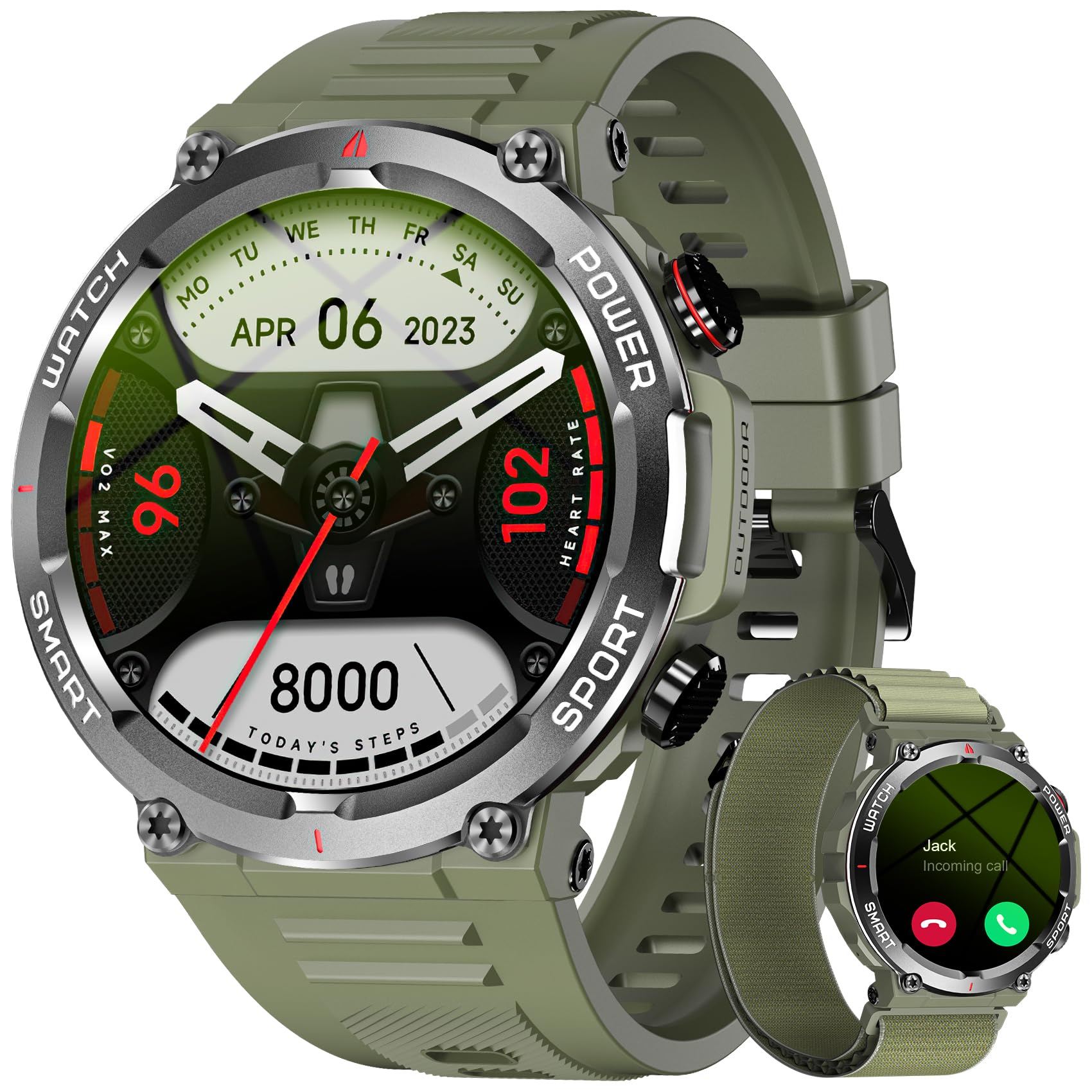Blackview W50 (Montre Connectée - 1.39'' - Microphone intégré) Vert