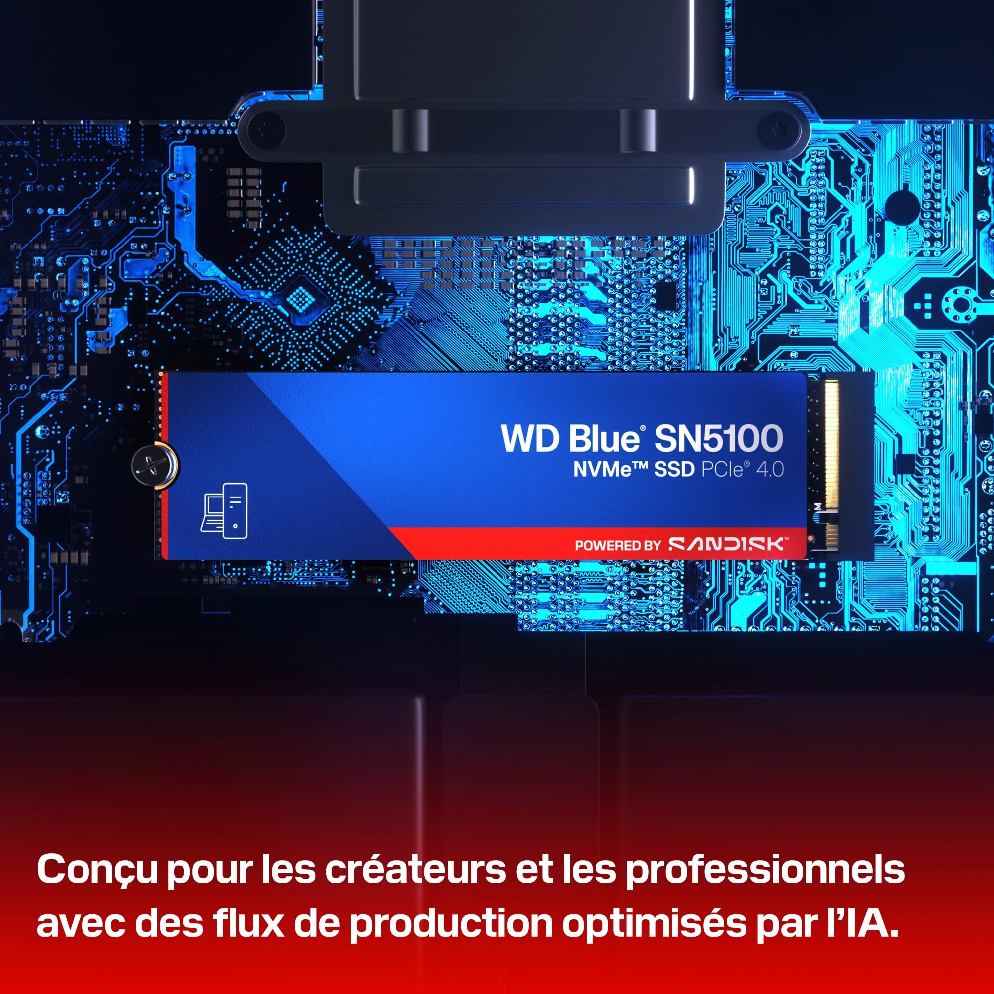 WD Disque SSD Blue SN5100 NVMe 1To POWERED BY SANDISK