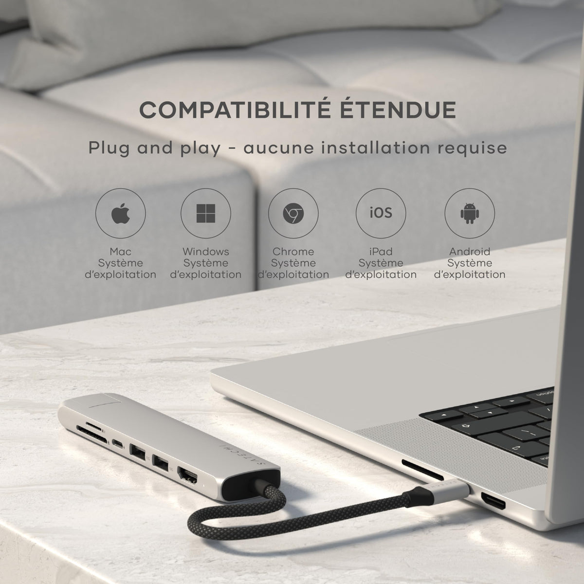 7IN1 USBC MULTIPORT ADAPT ETHERNET SIL