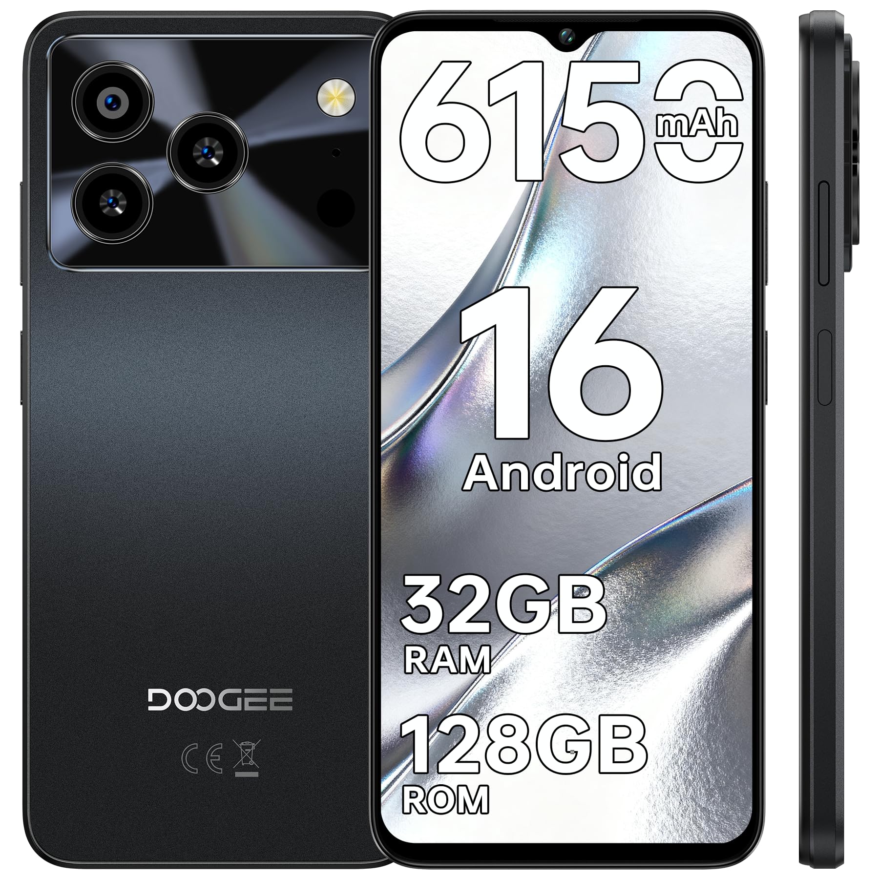 Doogee Note 56 Pro (6.56'' - 128 Go, 4 Go RAM) Noir