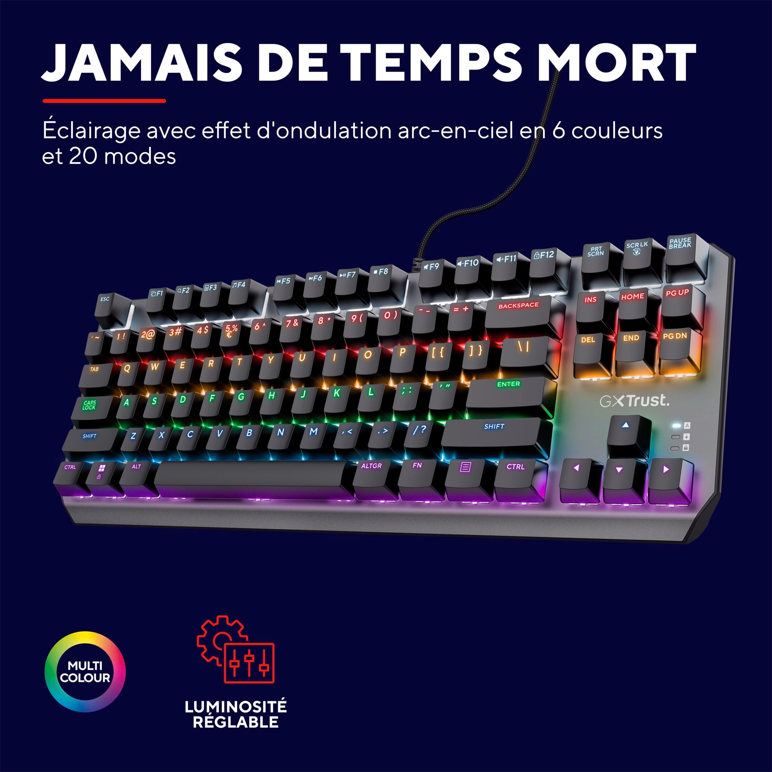 TRUST Clavier mécanique CALLAZ TKL - GXT834 (FR)