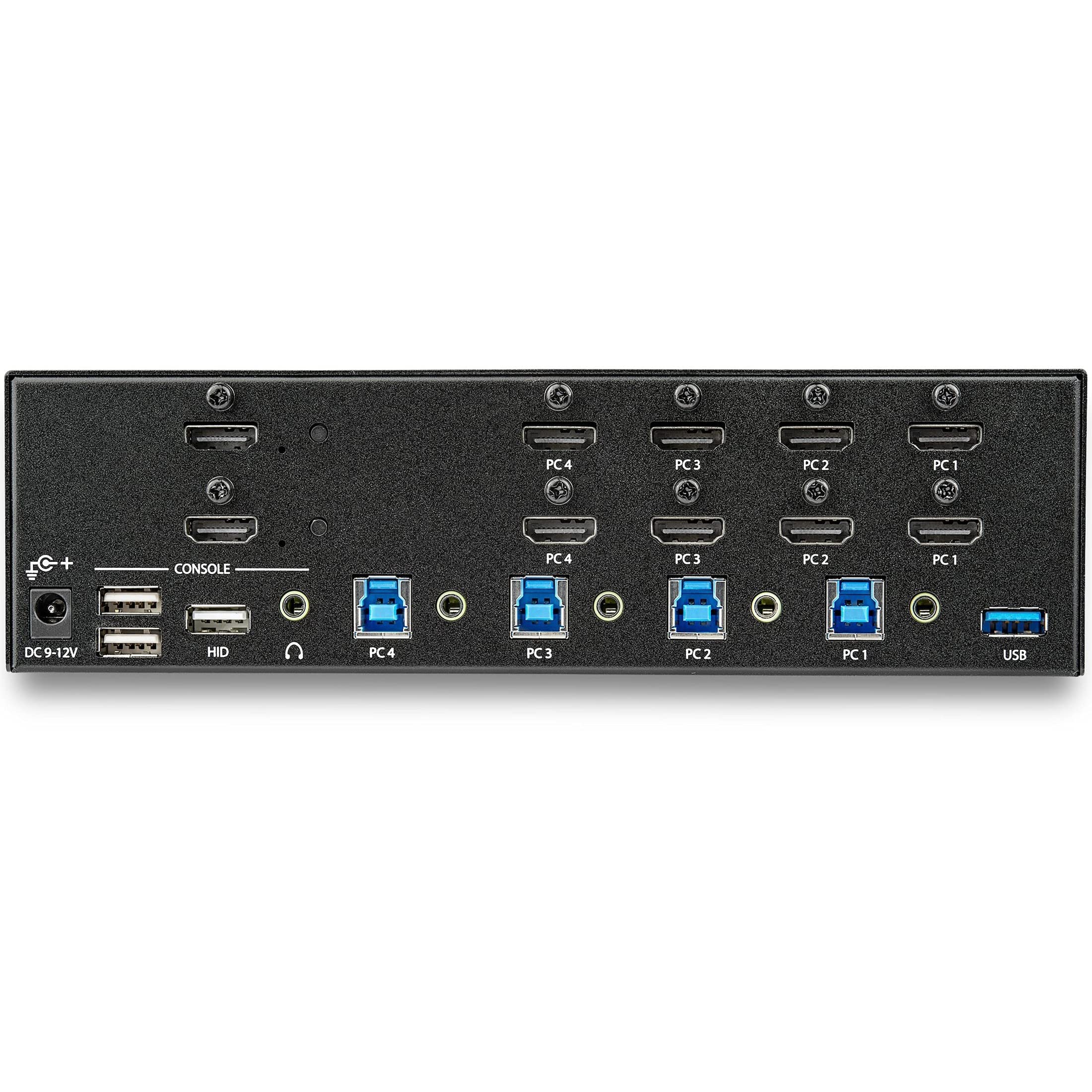 KVM Switch/USB Hub4 Dual Monitor Display