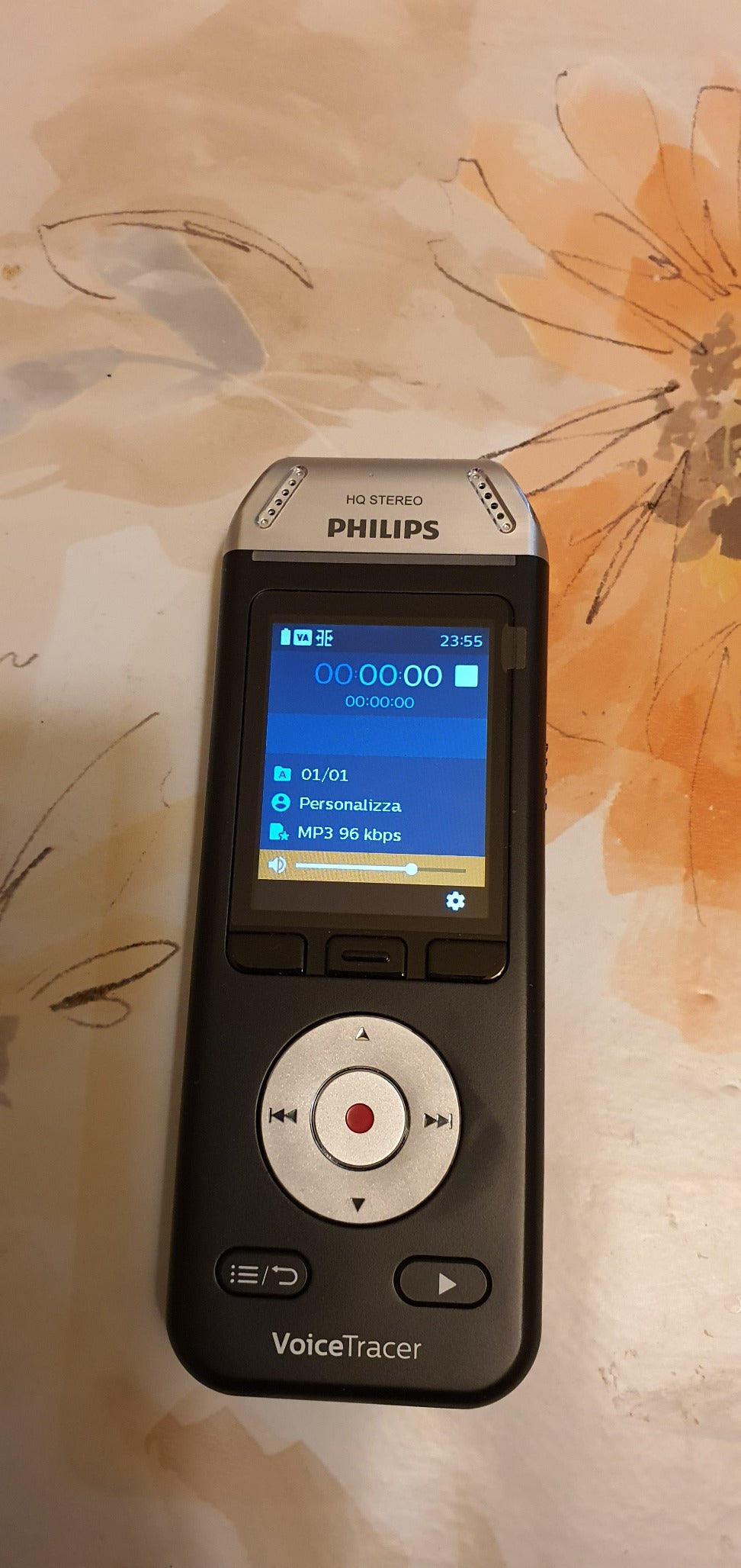 PHILIPS Dictaphone VoiceTracer DVT2110 : Optimisé pour les interviews 8Go, 2 Mic