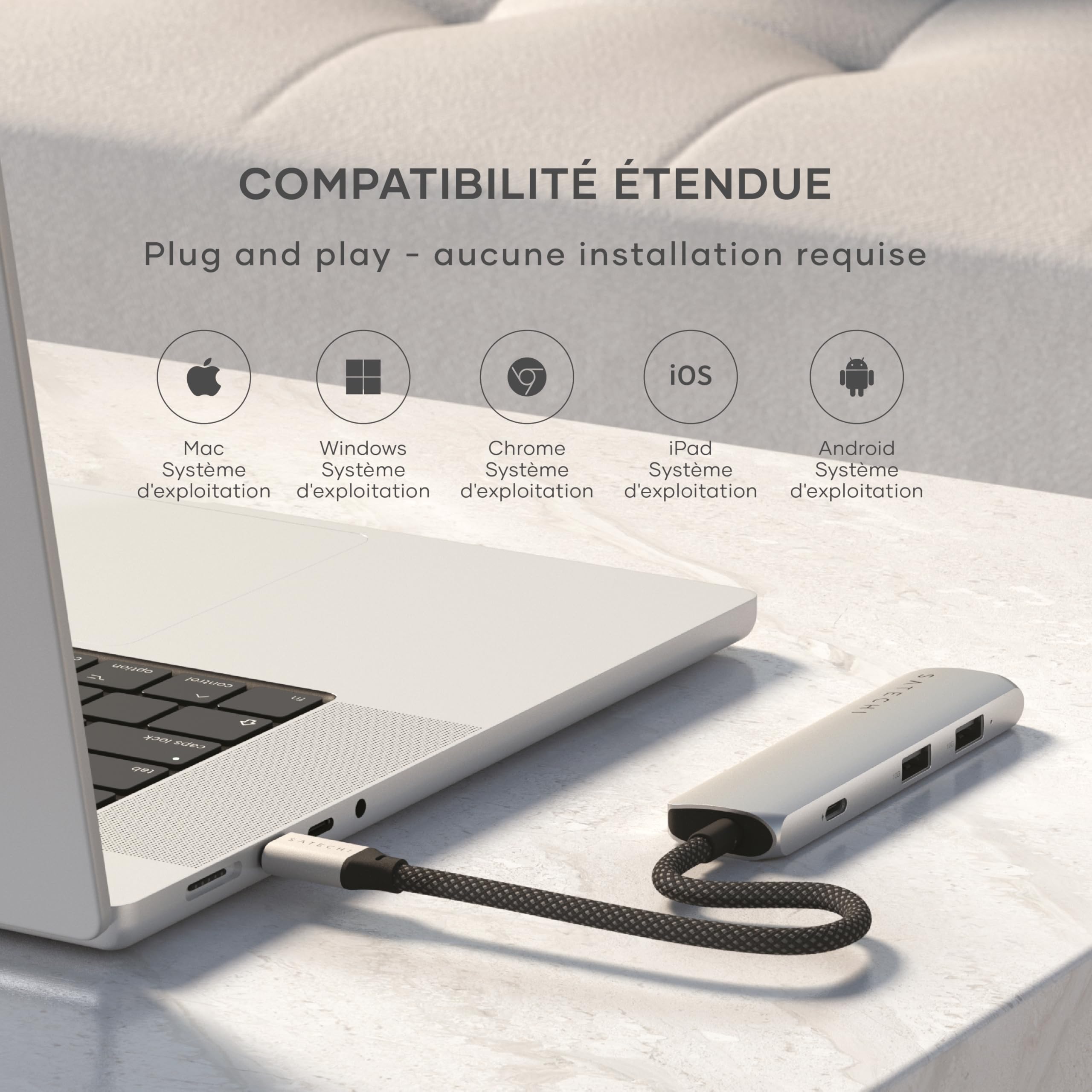 4-IN-1 USB-C MULTIPORT ADAPTER 4K SILVER