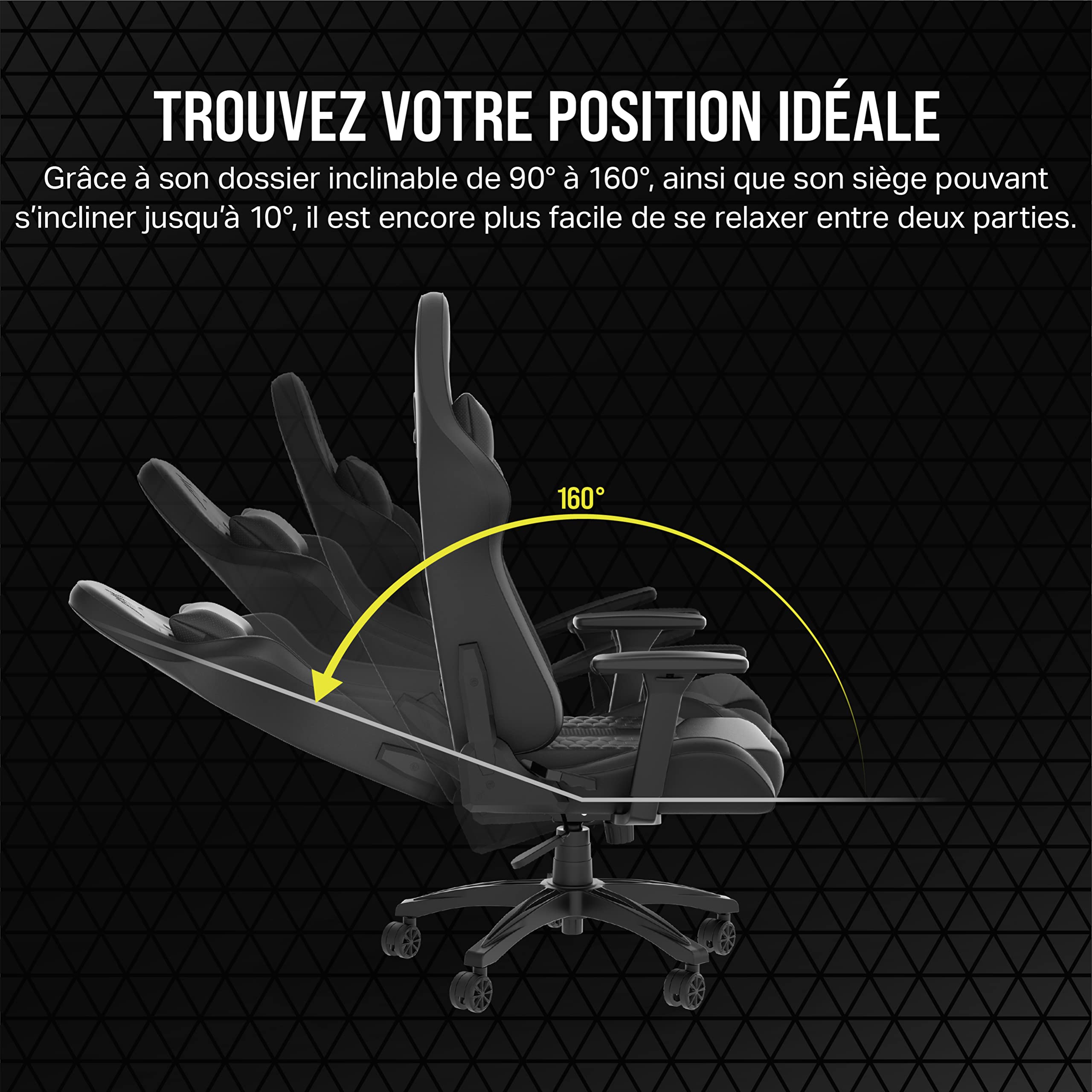 Chaise de jeu Corsair TC100 Noir
