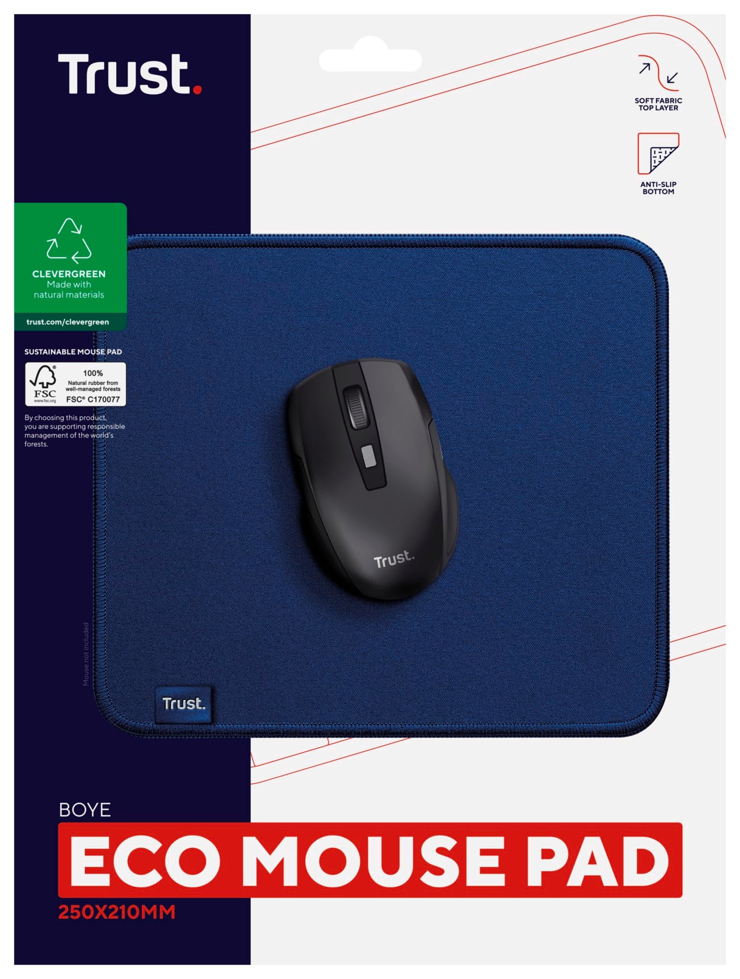 TRUST Tapis de souris BOYE ECO - Blue