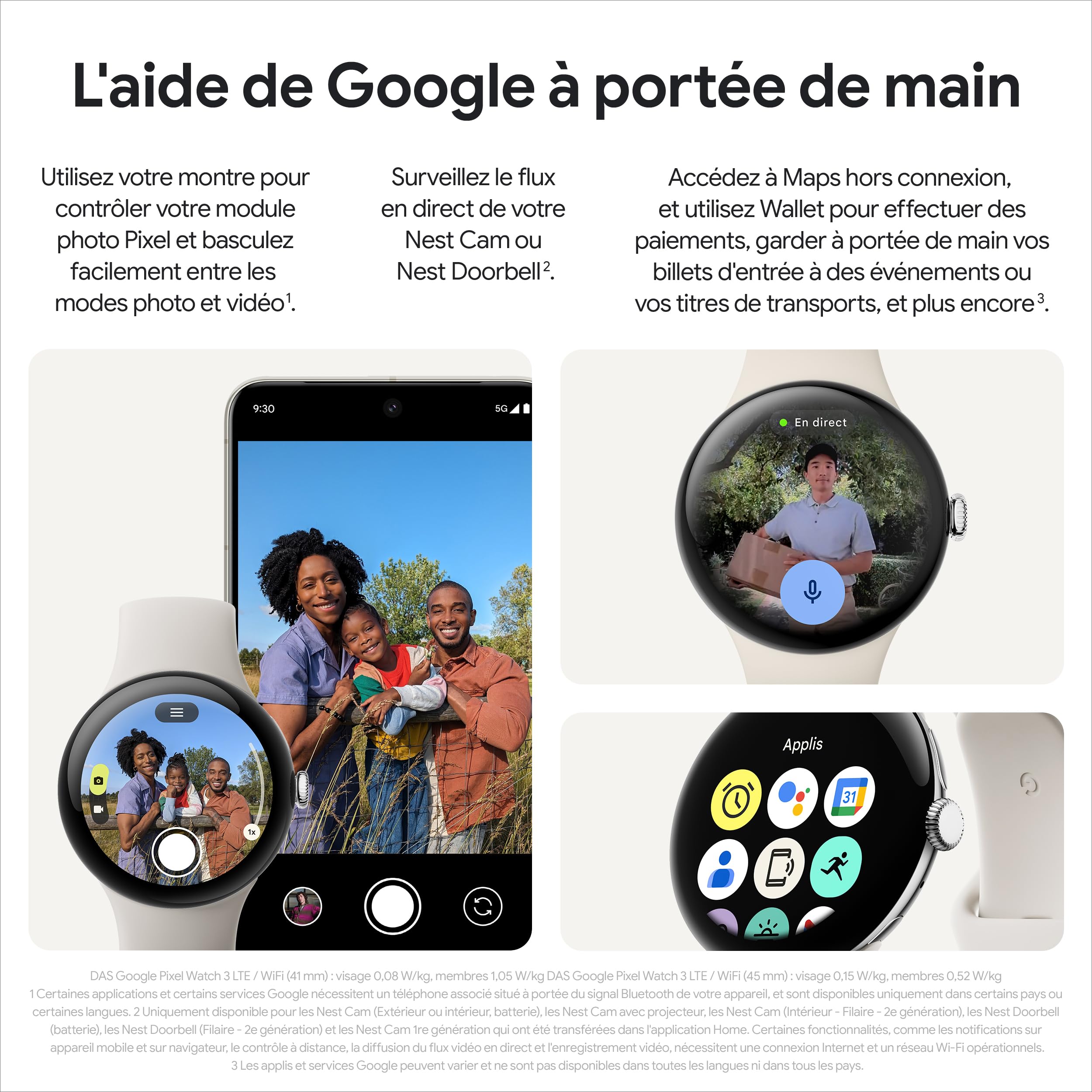 Pixel Watch 3/45mm/LTE Black/Black