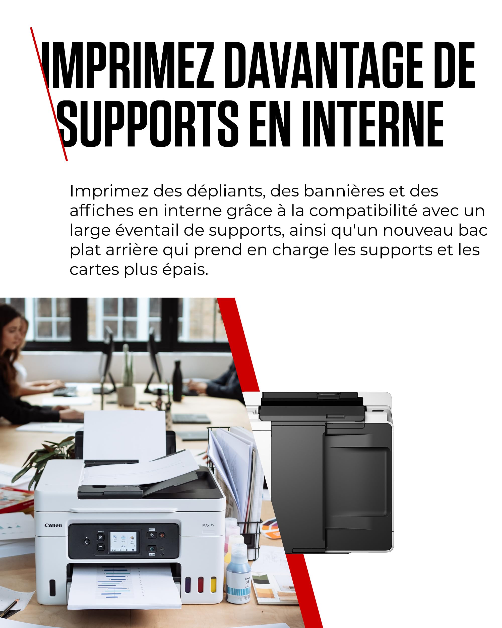 CANON MAXIFY GX4050 MFP colour ink-jet refillable A4 18 ipm print 350 sheets USB 2.0 LAN Wi-Fi