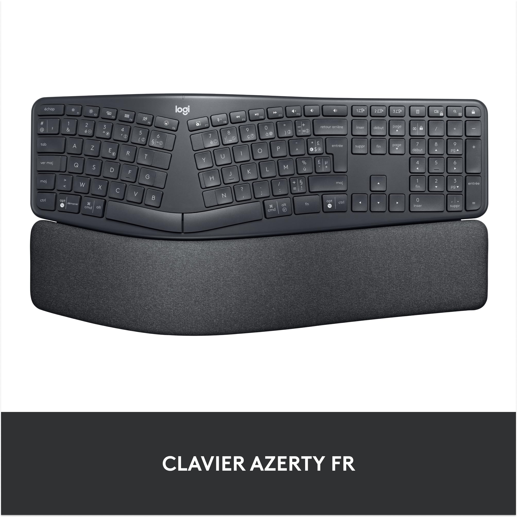 LOGITECH ERGO K860 - GRAPHITE - 2.4GHZ/BT - CENTRAL (FR)