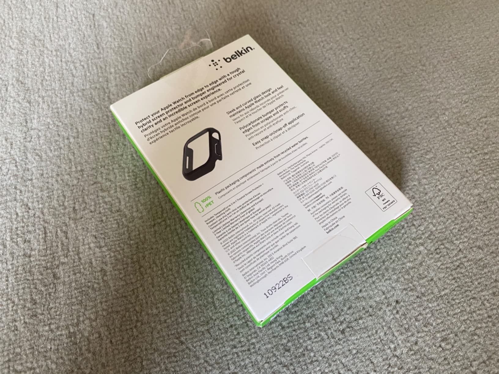 BELKIN TemperedCurve Bumper Screen Protector - Series 4-9/SE - CL 40/41mm