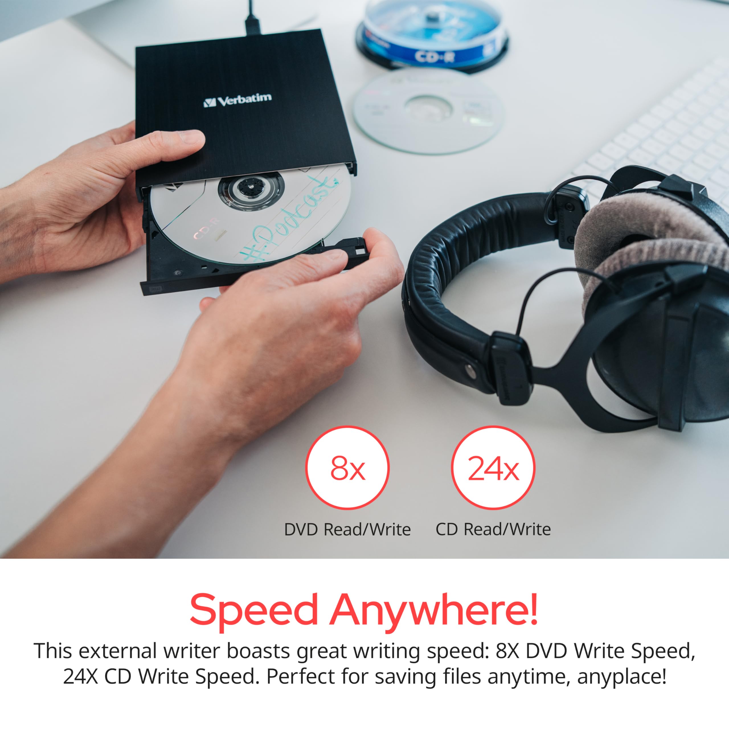 Verbatim External Slimline CD/DVD Write