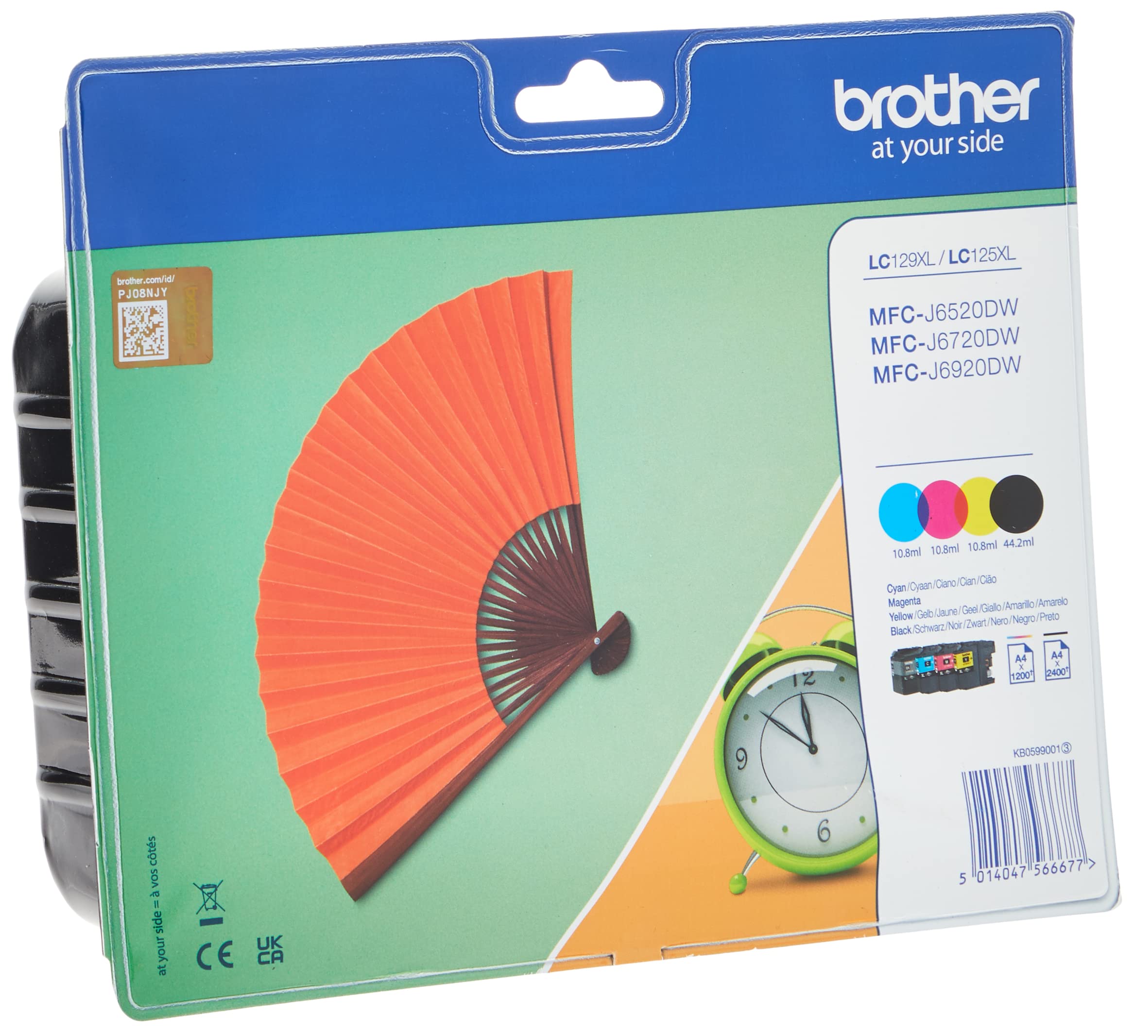 Cartridge BK/C/Y/M 2400p MFC-J6520DW