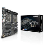 ASUS WS C621E SAGE BMC LGA 3647 Workstation Board Intel C621 with quad-strength graphics support and 12 DDR4 memory slots