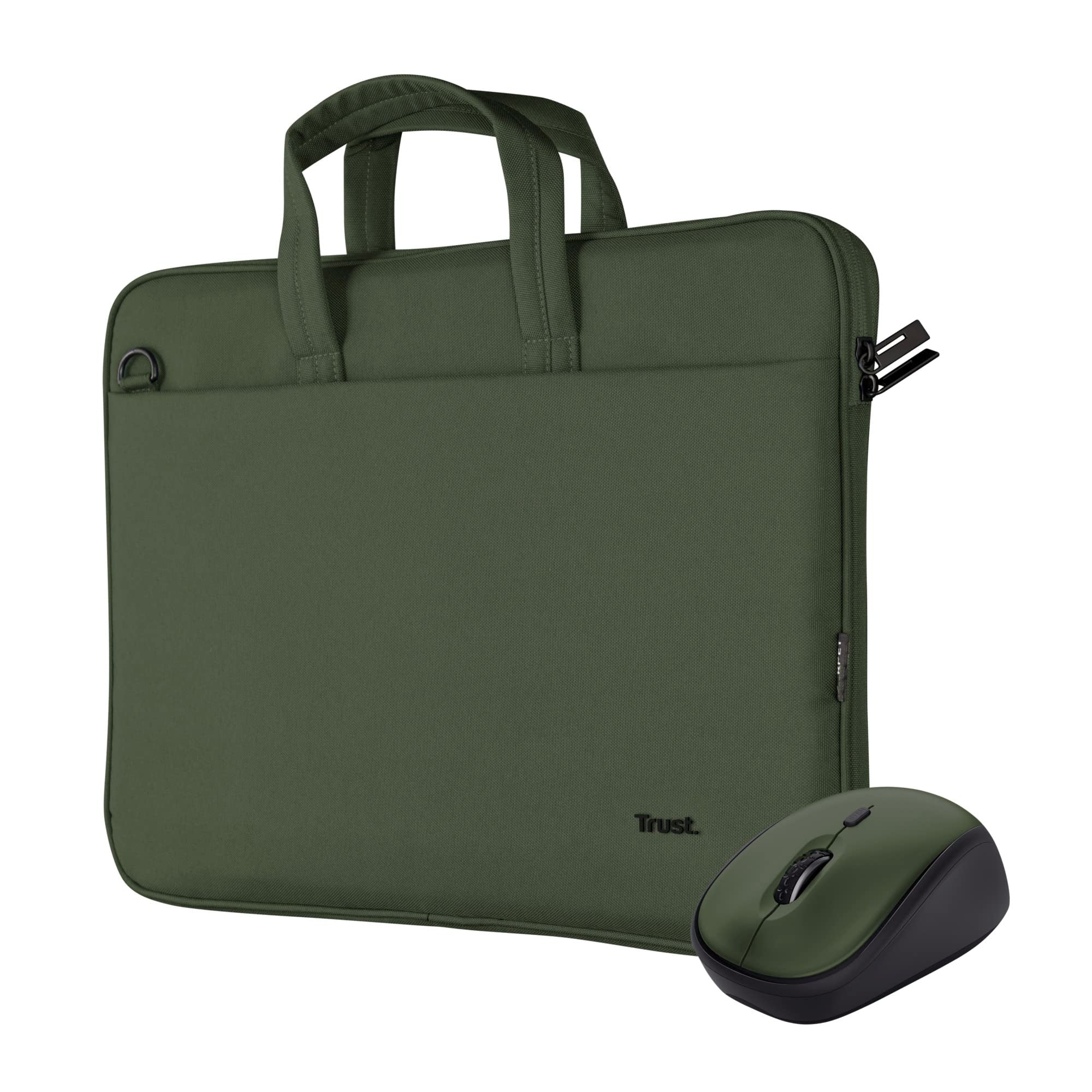 TRUST Bundle sacoche BOLOGNA 16p + souris sans fil YVI+ - Green