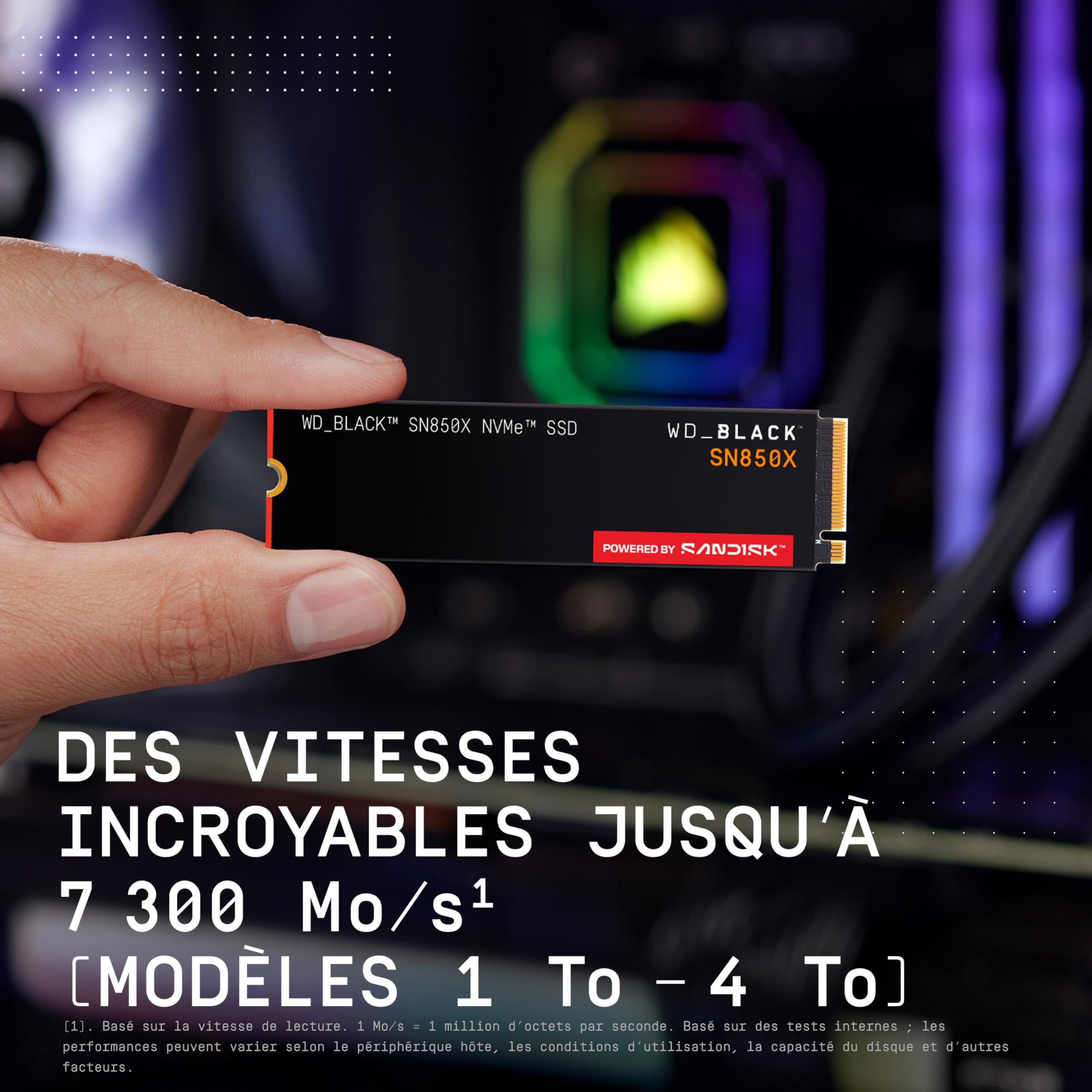 WD Black SSD SN850X Gaming NVMe 8To M.2 POWERED BY SANDISK