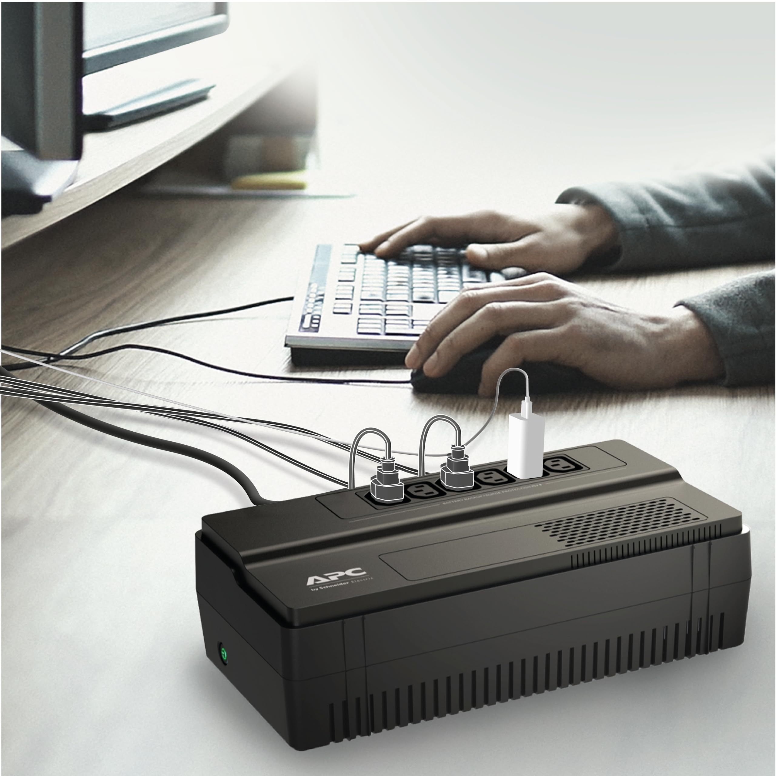 APC Easy UPS BV BV650I UPS AC 230V 375Watt 650VA 7Ah output connectors 6