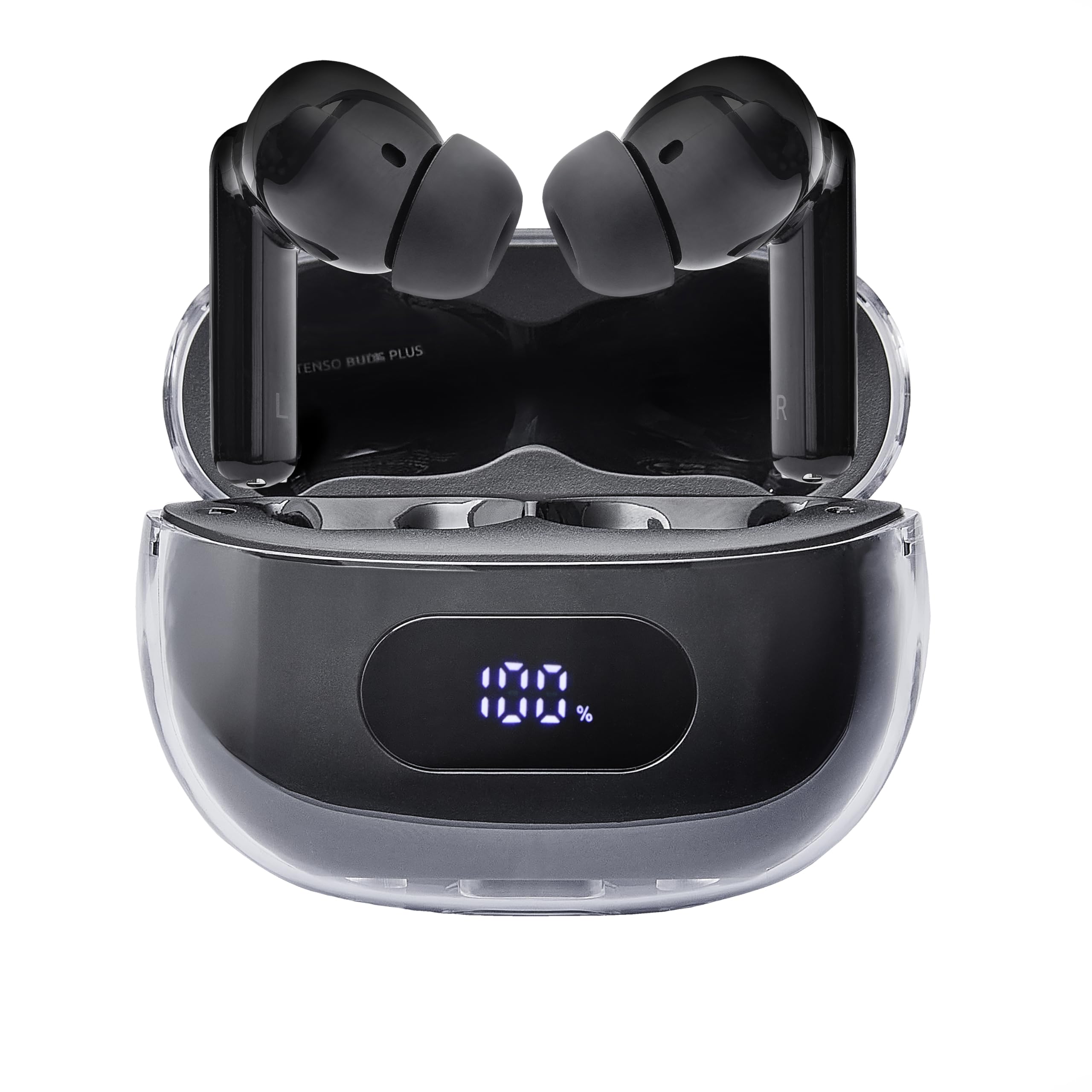 INTENSO Ecouteurs BUDS PLUS sans fil, noirs