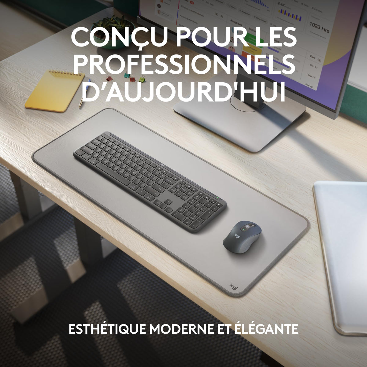 LOGITECH Signature Slim Combo MK950 for Business - Graphite - CENTRAL-419 (FR)