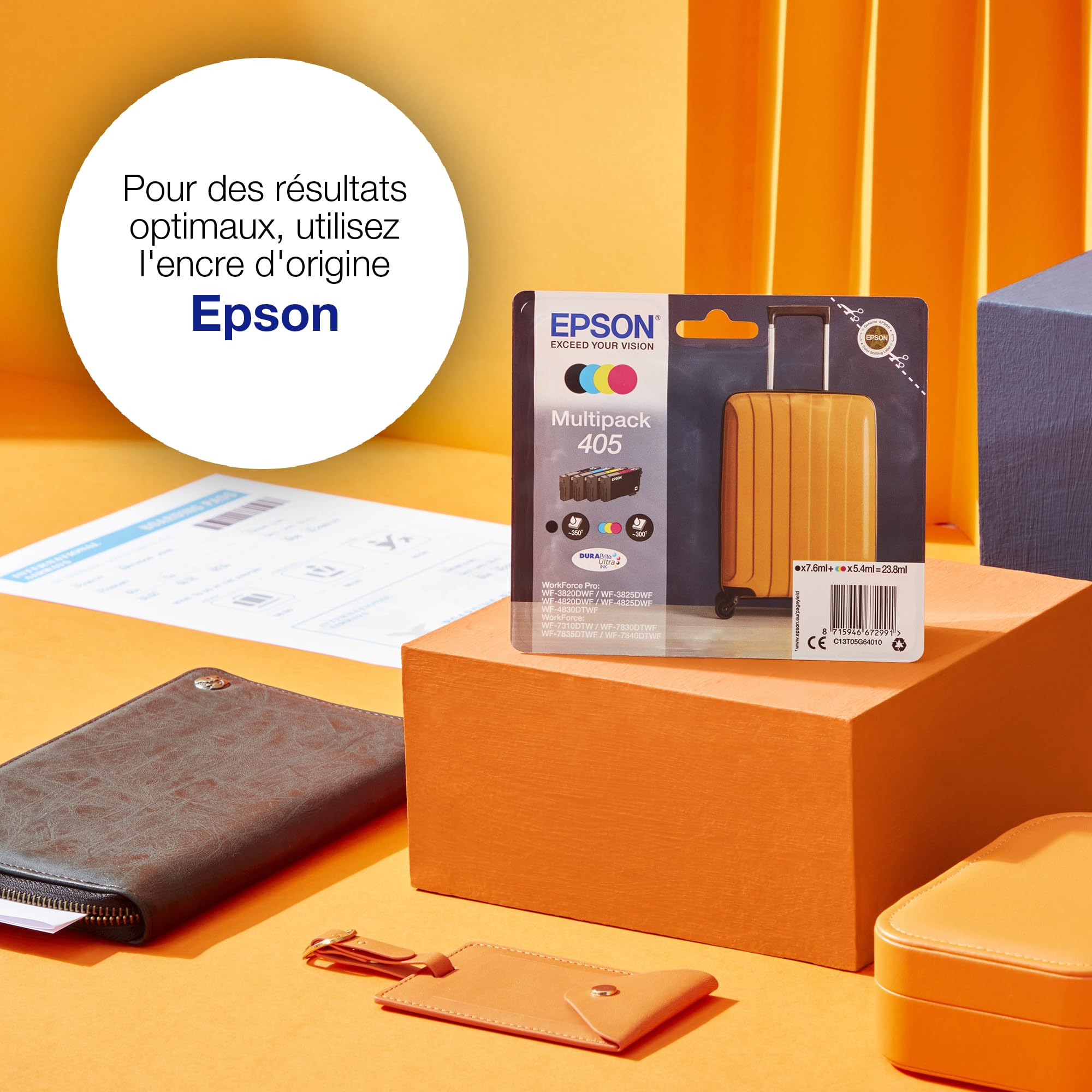 EPSON 4LB Singlepack Black 405XL DURABrite Ultra Ink