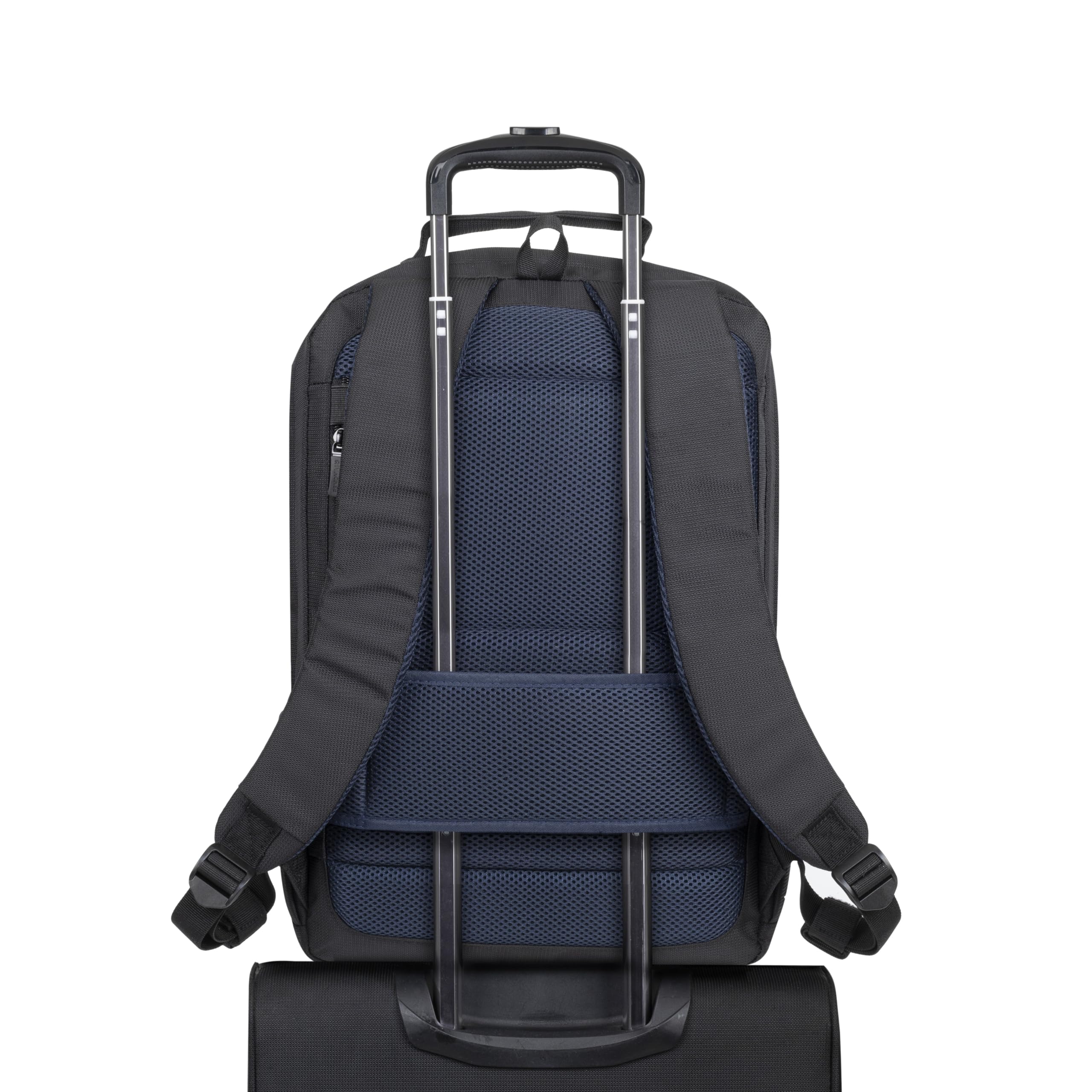 Sac à dos pro 17,3" passant valise Polyester ECO noir déperl